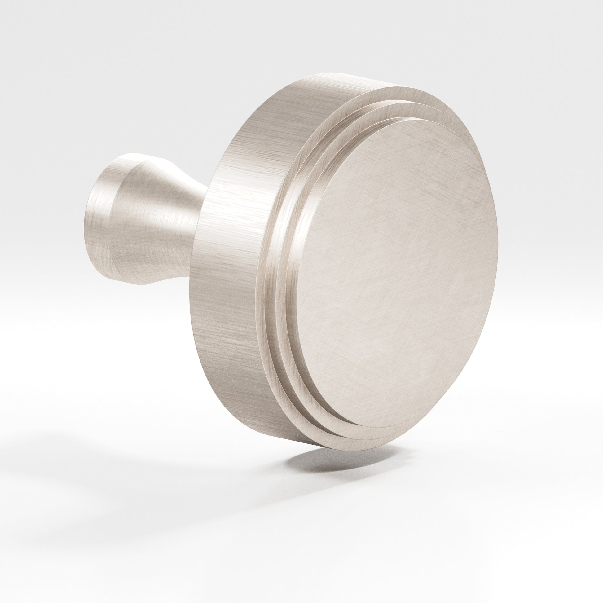 Colonial Bronze Series 622 1.5" Round Stepped Cabinet Knob With Flared Post Matte Satin Nickel / 1.5"