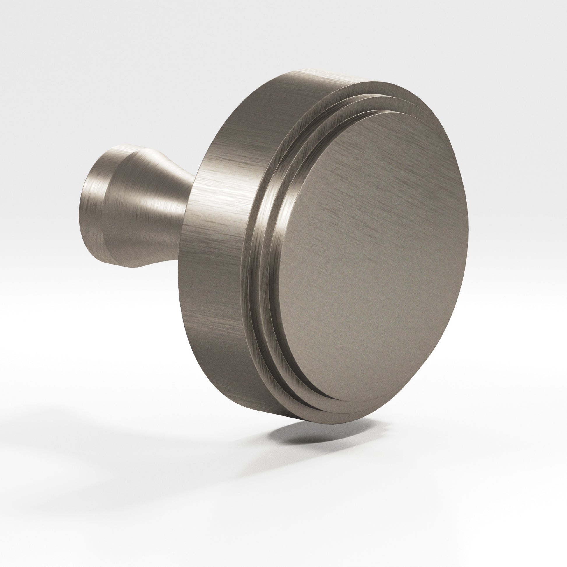 Colonial Bronze Series 622 1.5" Round Stepped Cabinet Knob With Flared Post Matte Pewter / 1.5"