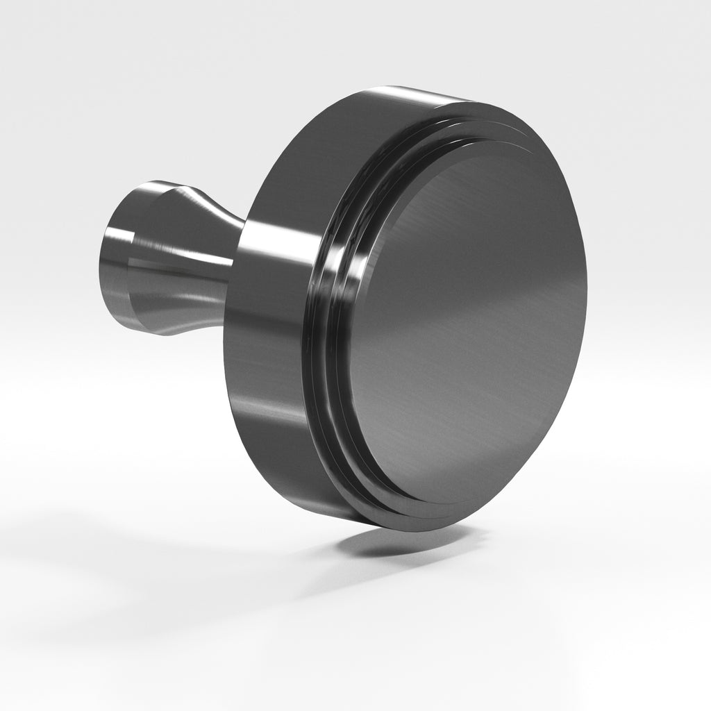 Colonial Bronze Series 621 1.25" Round Stepped Cabinet Knob With Flared Post Graphite / 1.25"