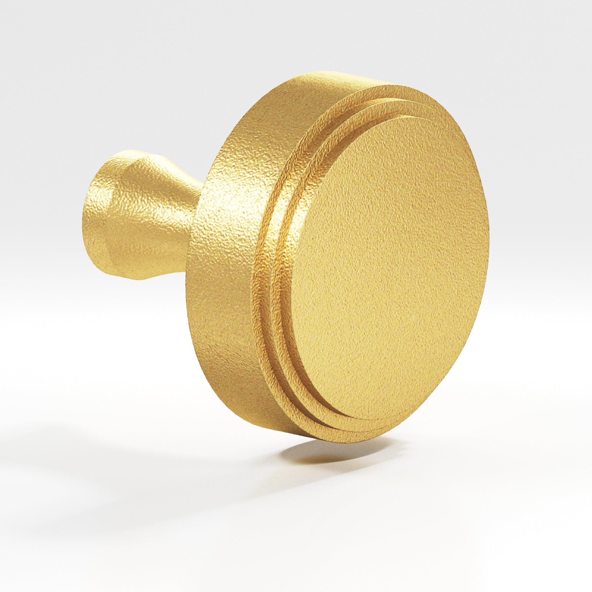 Colonial Bronze Series 621 1.25" Round Stepped Cabinet Knob With Flared Post Frost Brass™ / 1.25"