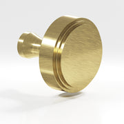 Colonial Bronze Series 620 1" Round Stepped Cabinet Knob With Flared Post Antique Brass / 1"