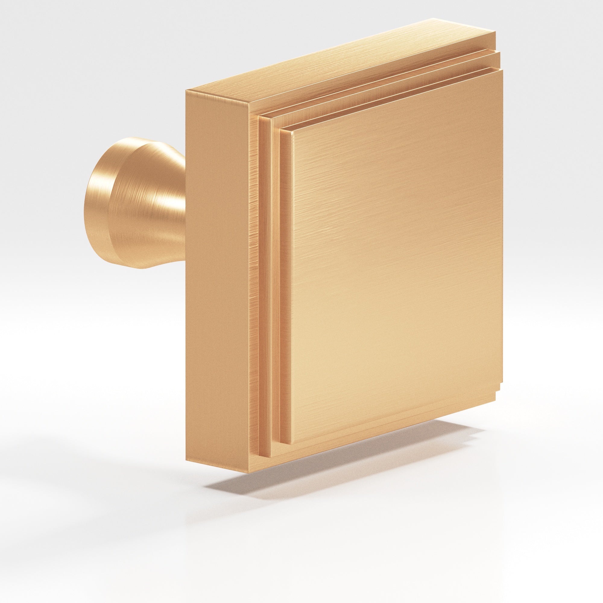 Colonial Bronze Series 624 1.25" Square Stepped Cabinet Knob With Flared Post Matte Satin Bronze / 1.25"