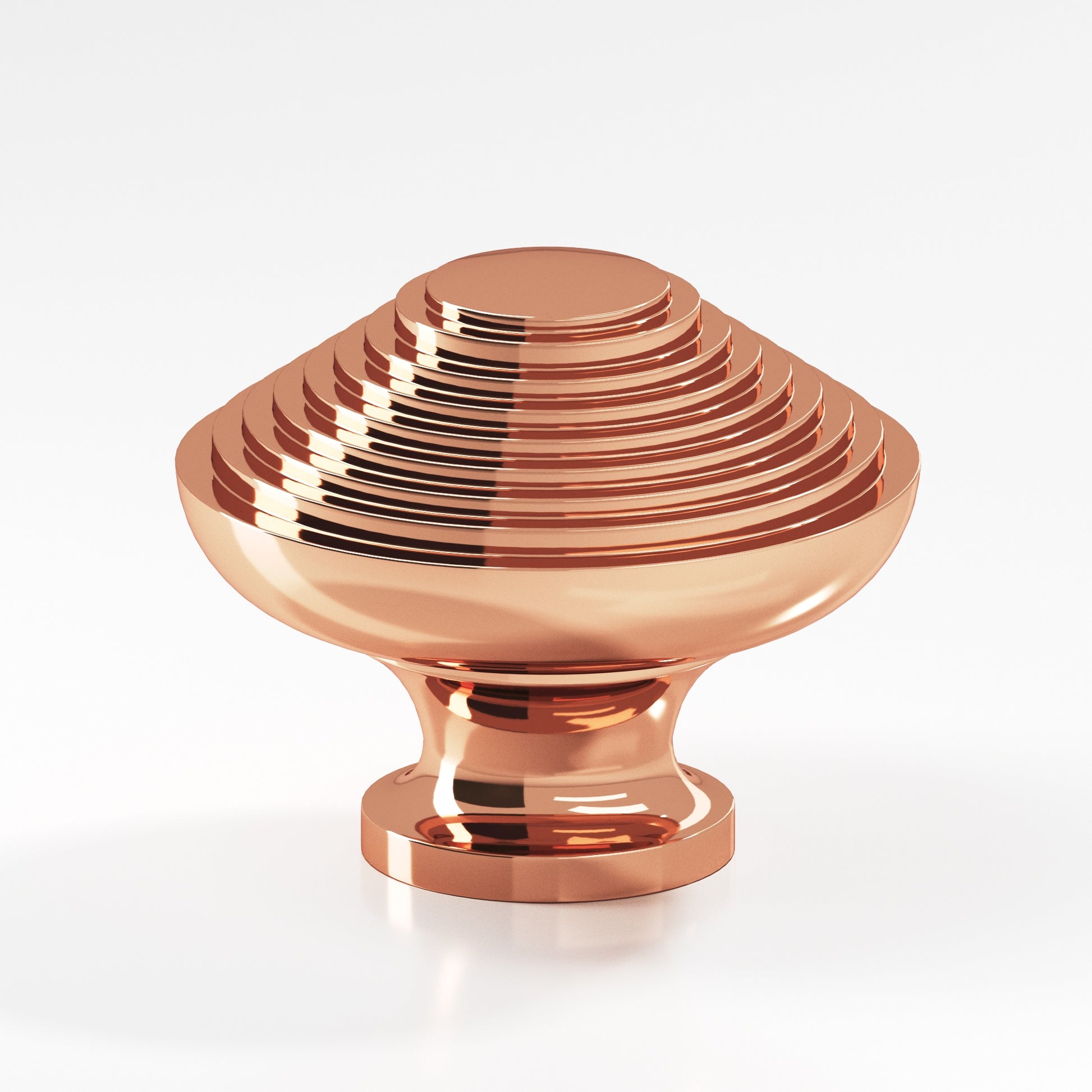 Colonial Bronze Series 633 1.5" Half-Beehive Cabinet Knob Back-To-Back Shower Kit Polished Copper / 1.5"