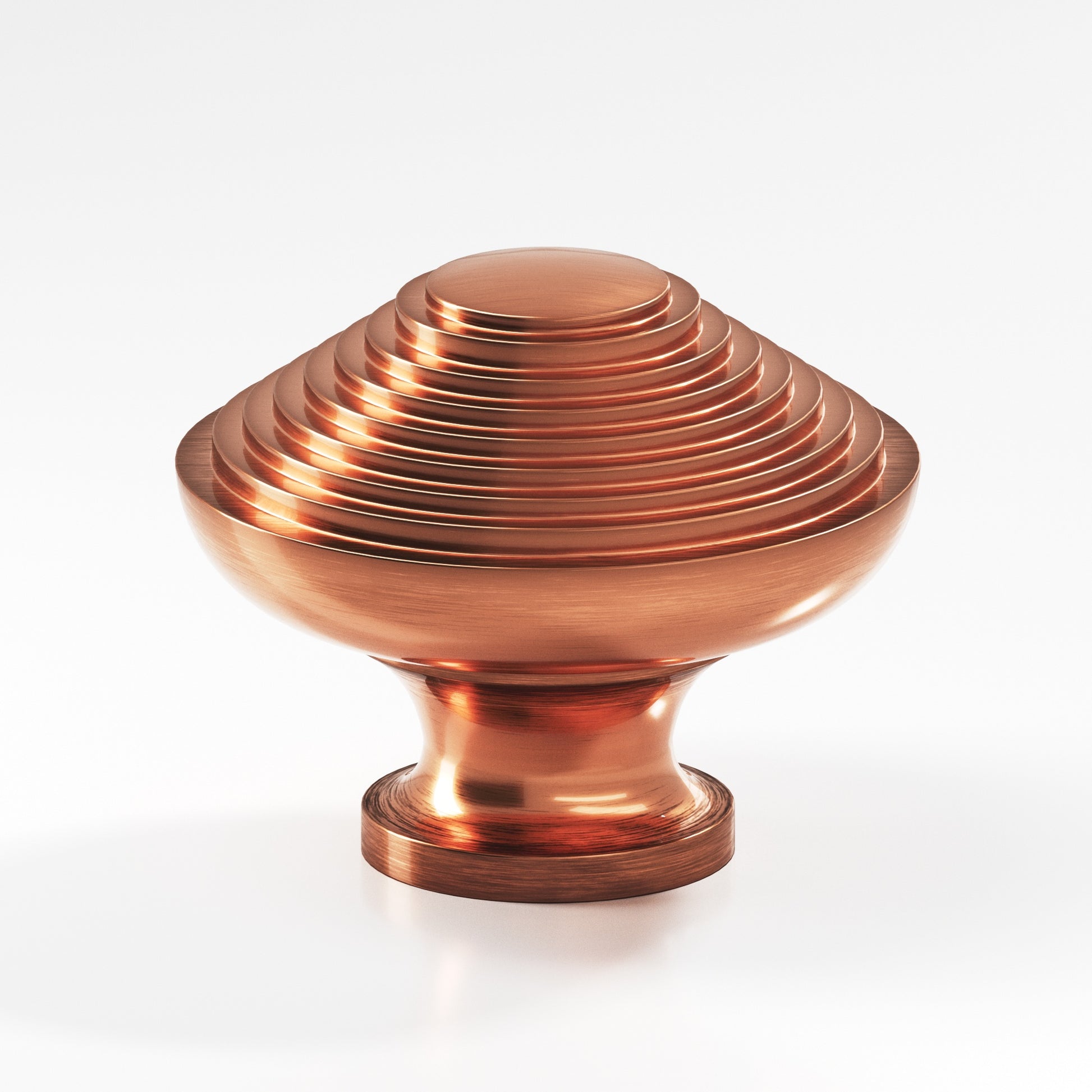 Colonial Bronze Series 633 1.5" Half-Beehive Cabinet Knob Back-To-Back Shower Kit Antique Copper / 1.5"