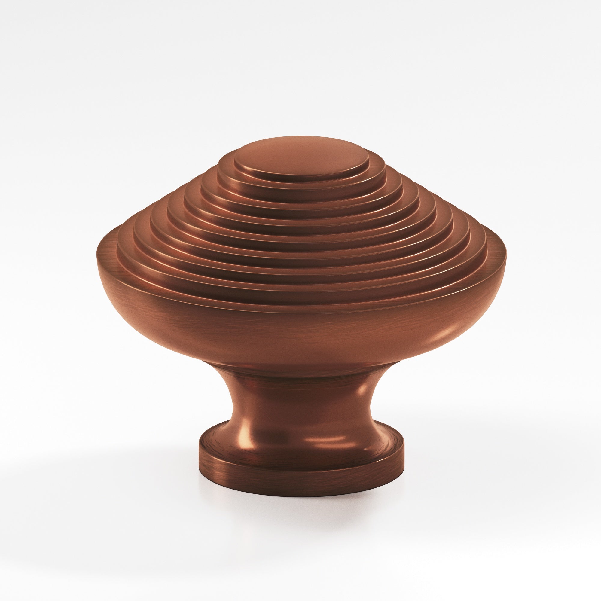 Colonial Bronze Series 632 1.25" Half-Beehive Cabinet Knob Back-To-Back Shower Kit Matte Antique Copper / 1.25"