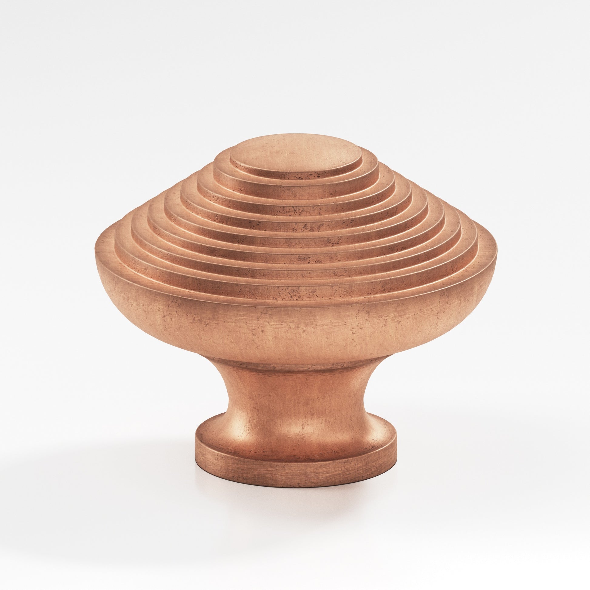 Colonial Bronze Series 632 1.25" Half-Beehive Cabinet Knob Back-To-Back Shower Kit Distressed Antique Copper / 1.25"