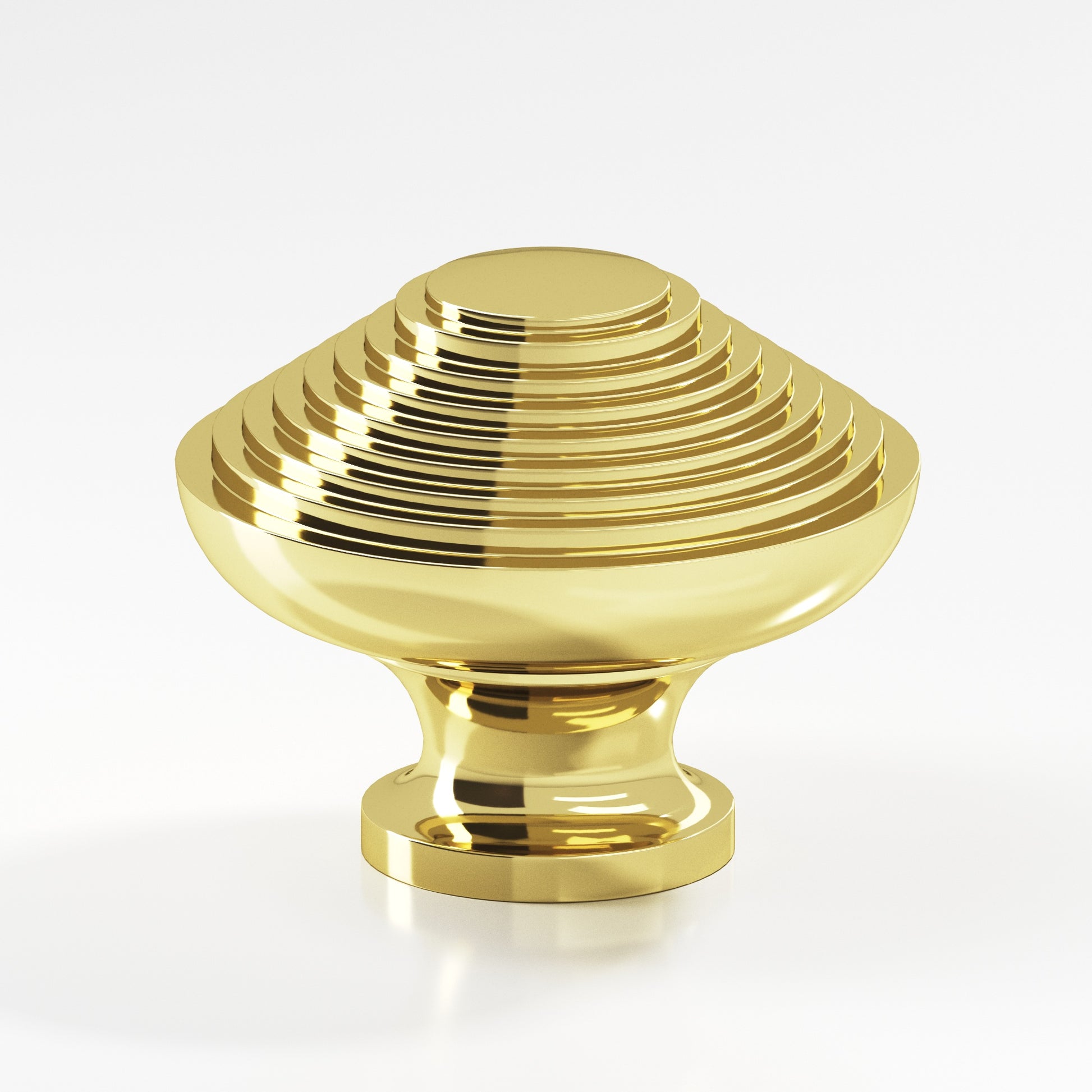 Colonial Bronze Series 633 1.5" Half-Beehive Cabinet Knob Back-To-Back Shower Kit Polished Brass / 1.5"