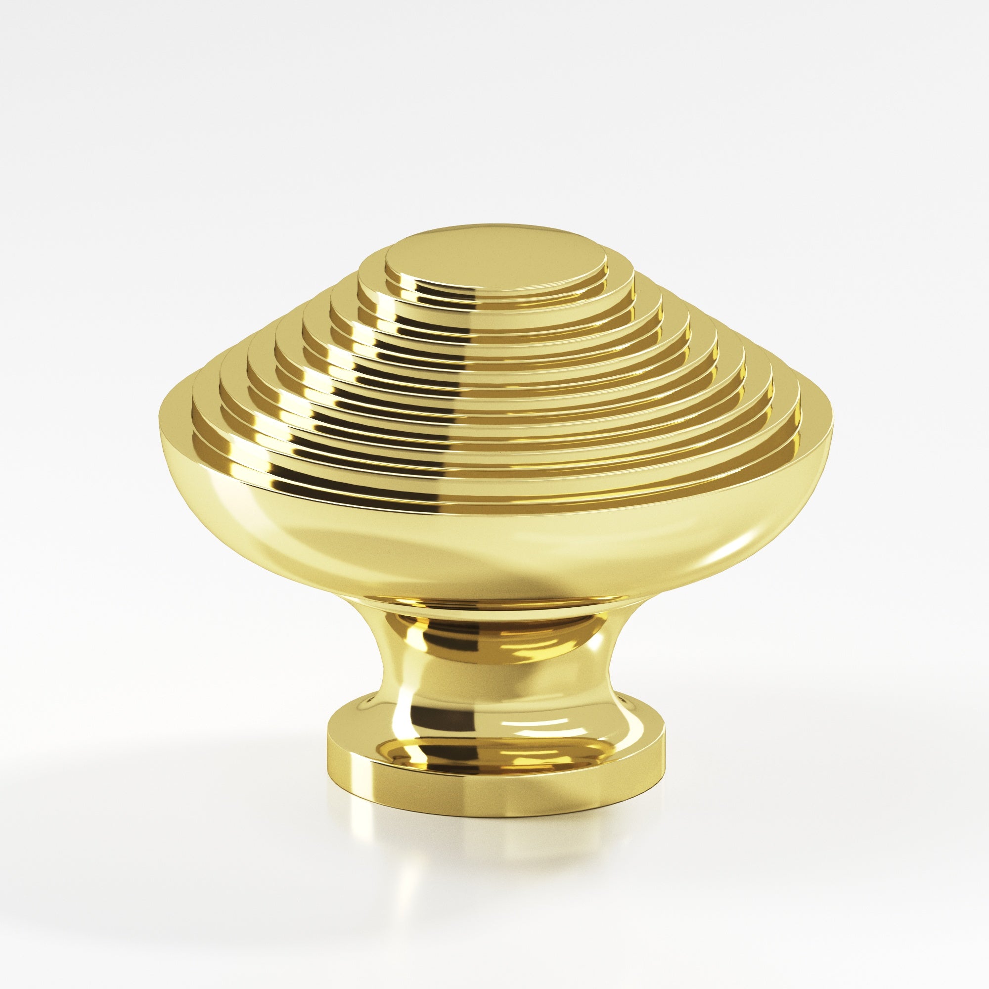 Colonial Bronze Series 633 1.5" Half-Beehive Cabinet Knob Back-To-Back Shower Kit Polished Brass / 1.5"