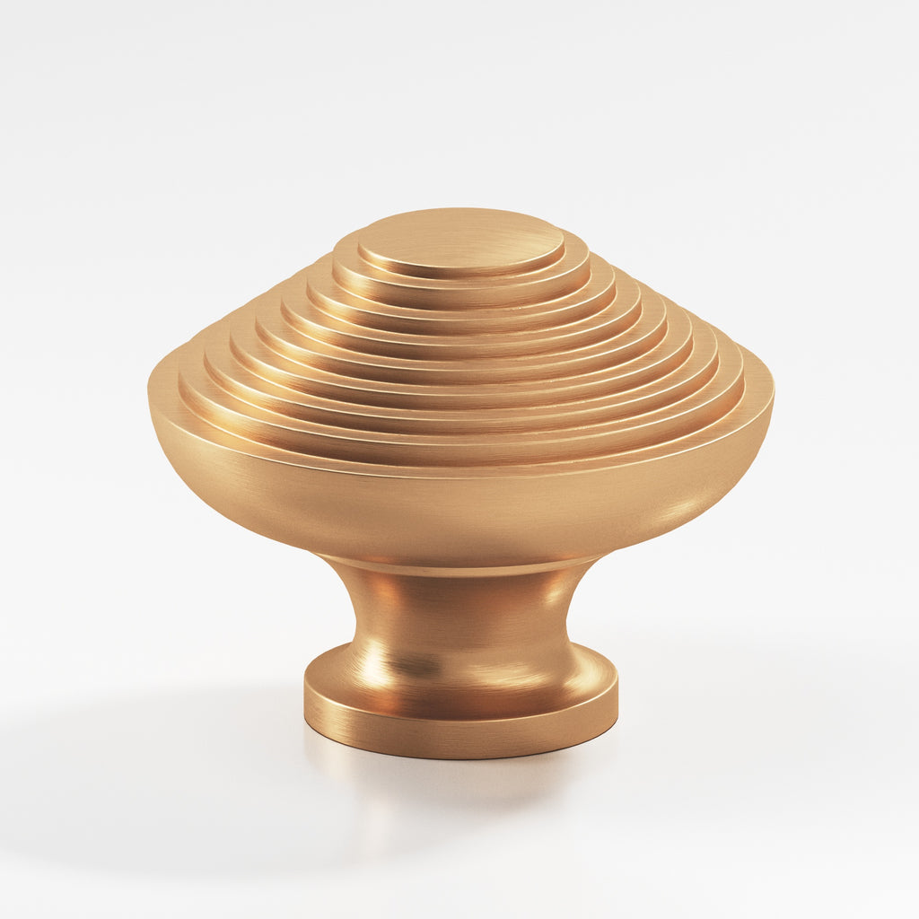 Colonial Bronze Series 633 1.5" Half-Beehive Cabinet Knob Back-To-Back Shower Kit Matte Satin Bronze / 1.5"