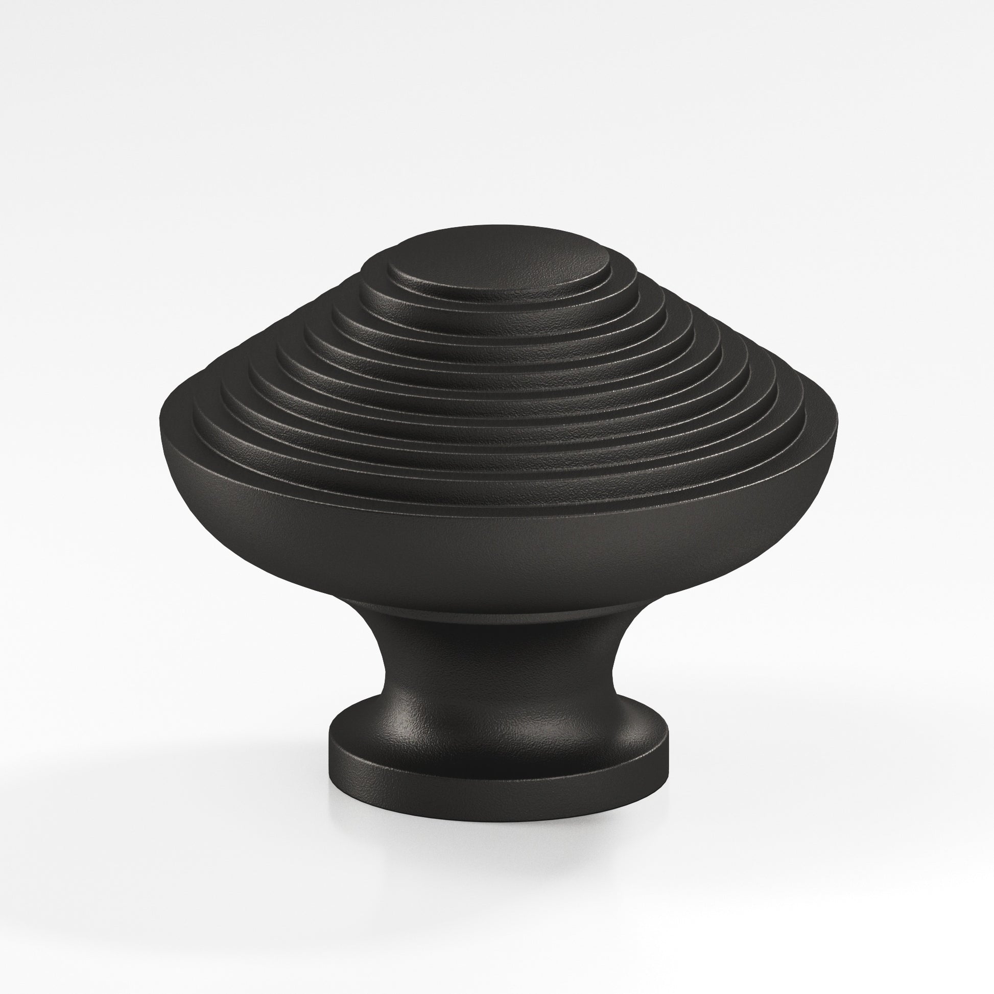 Colonial Bronze Series 633 1.5" Half-Beehive Cabinet Knob Back-To-Back Shower Kit Frost Black™ / 1.5"
