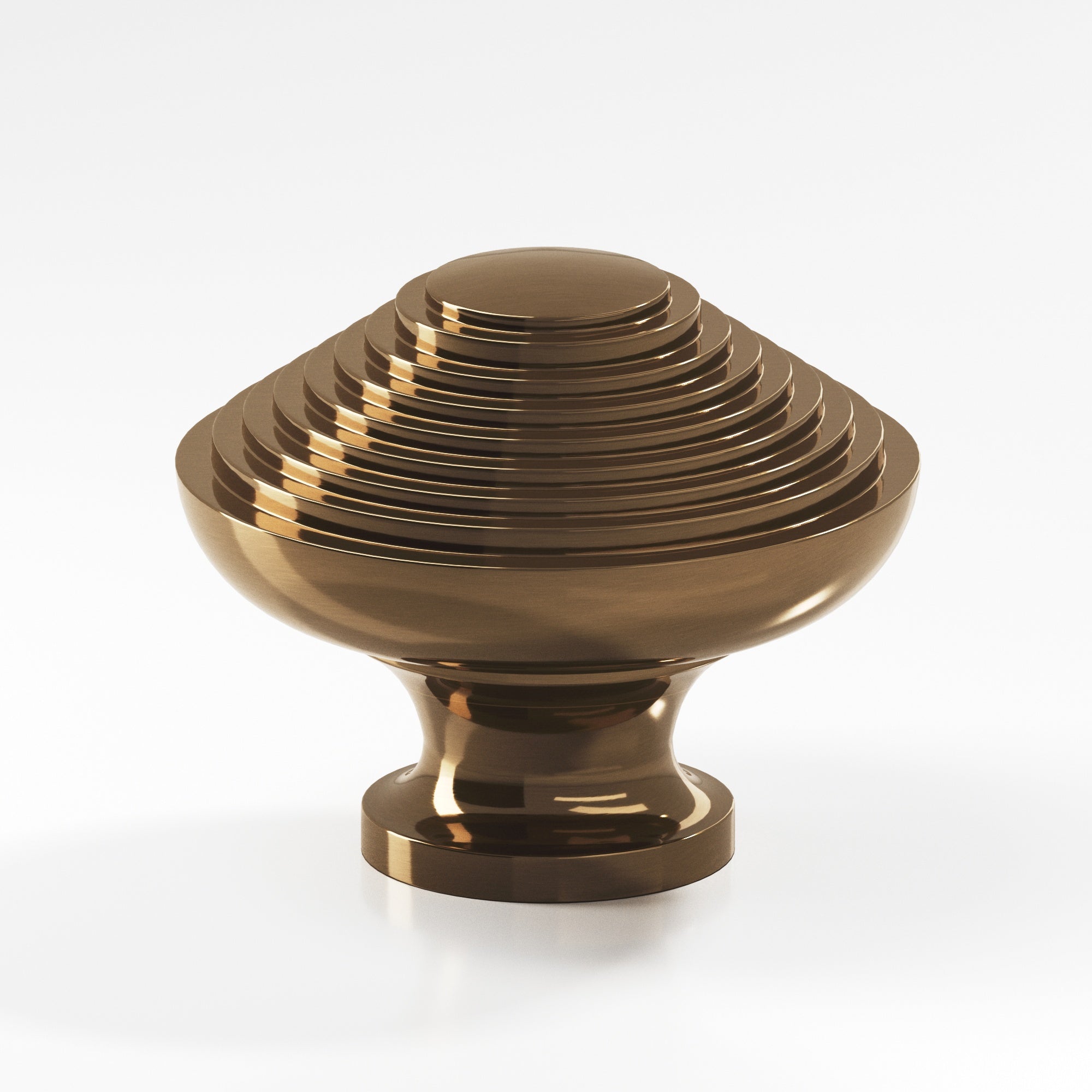 Colonial Bronze Series 632 1.25" Half-Beehive Cabinet Knob Back-To-Back Shower Kit Light Statuary Bronze / 1.25"