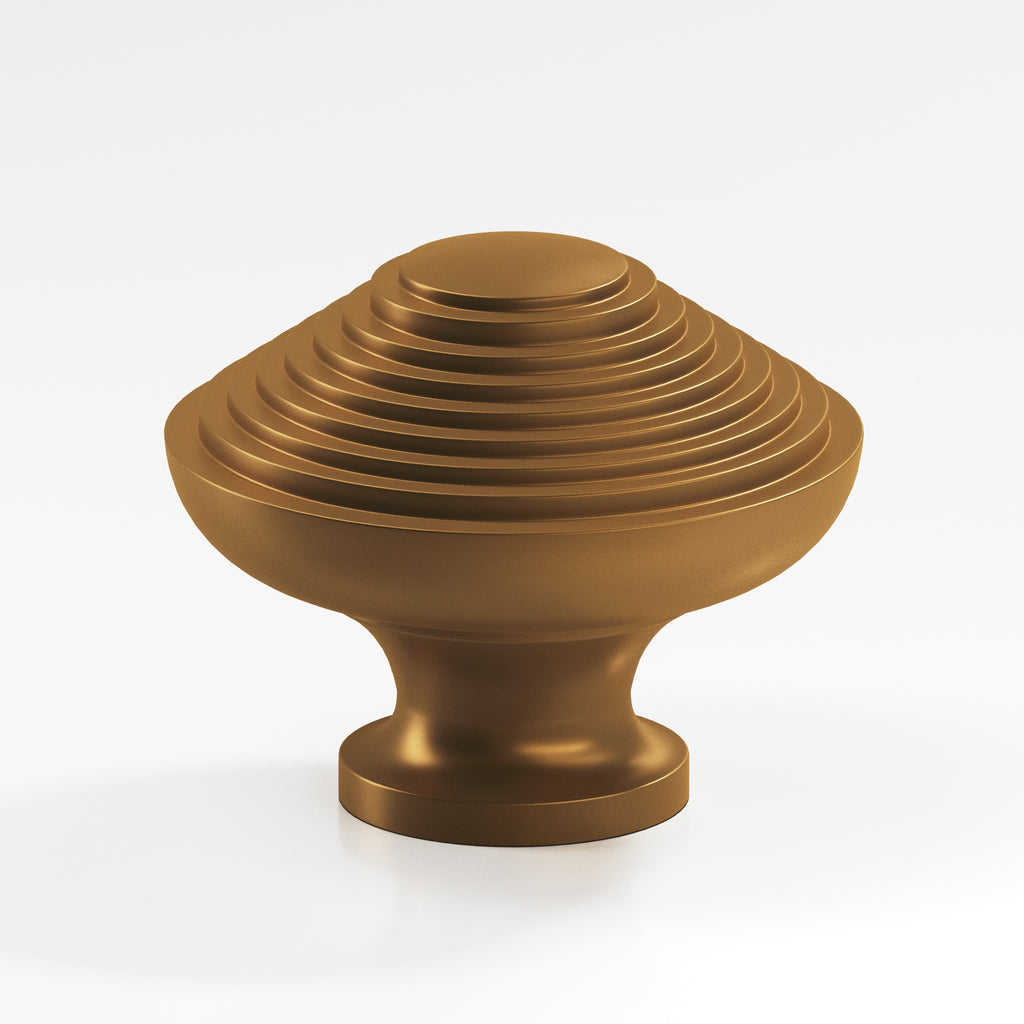 Colonial Bronze Series 633 1.5" Half-Beehive Cabinet Knob Back-To-Back Shower Kit Matte Light Statuary Bronze / 1.5"