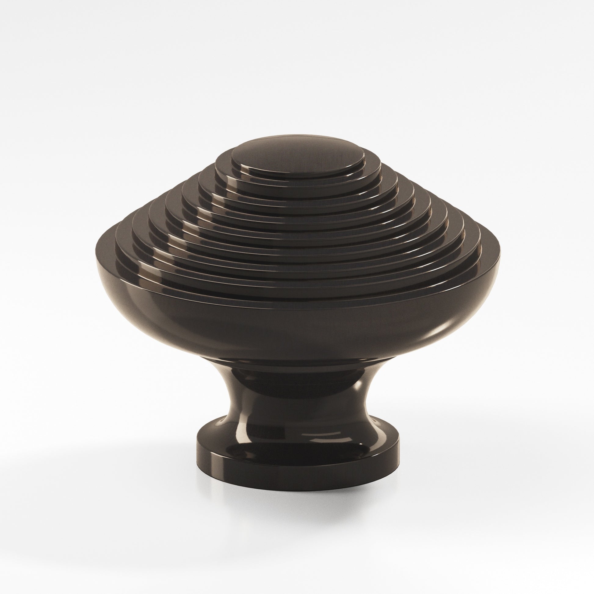 Colonial Bronze Series 633 1.5" Half-Beehive Cabinet Knob Back-To-Back Shower Kit Dark Statuary Bronze / 1.5"