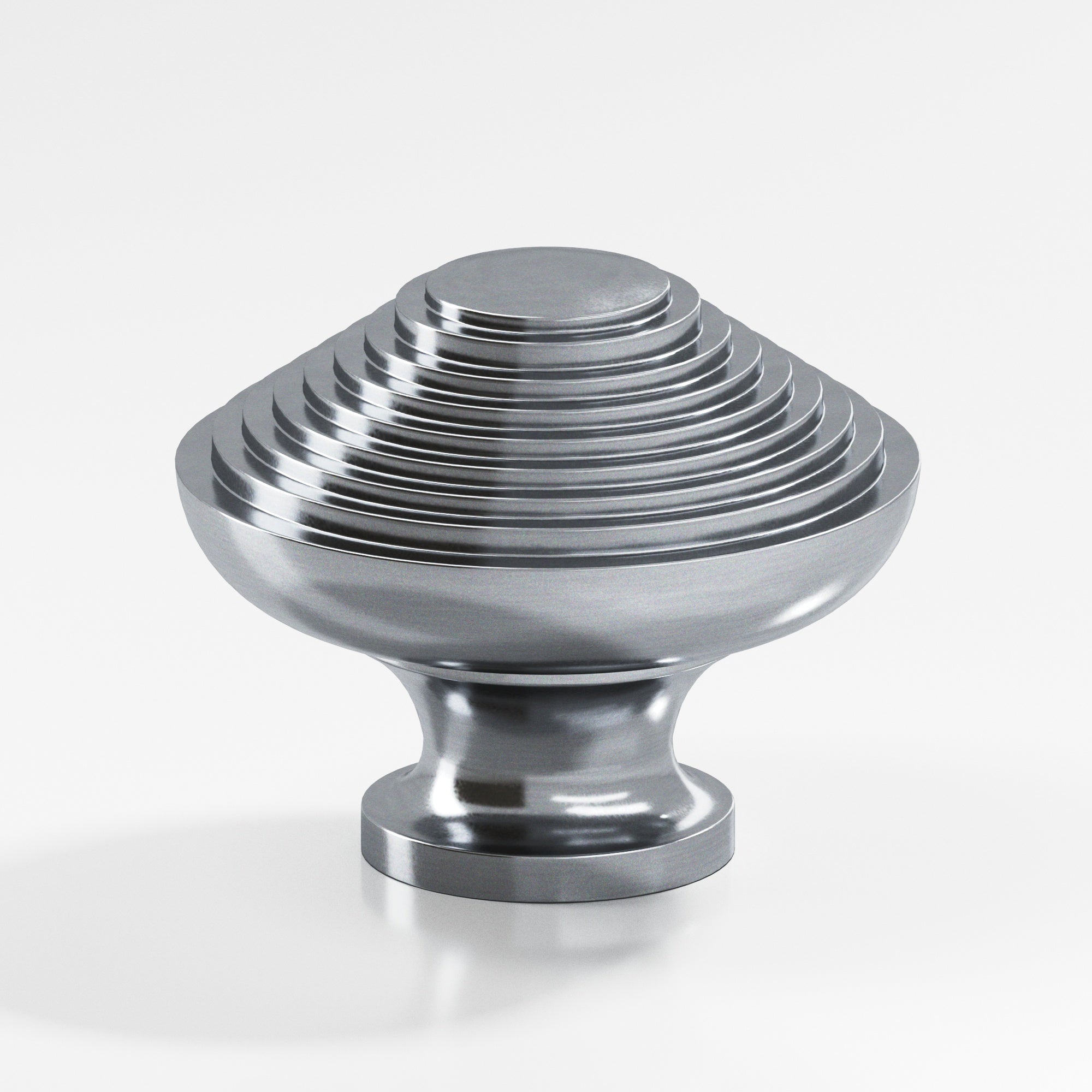 Colonial Bronze Series 633 1.5" Half-Beehive Cabinet Knob Back-To-Back Shower Kit Satin Chrome / 1.5"