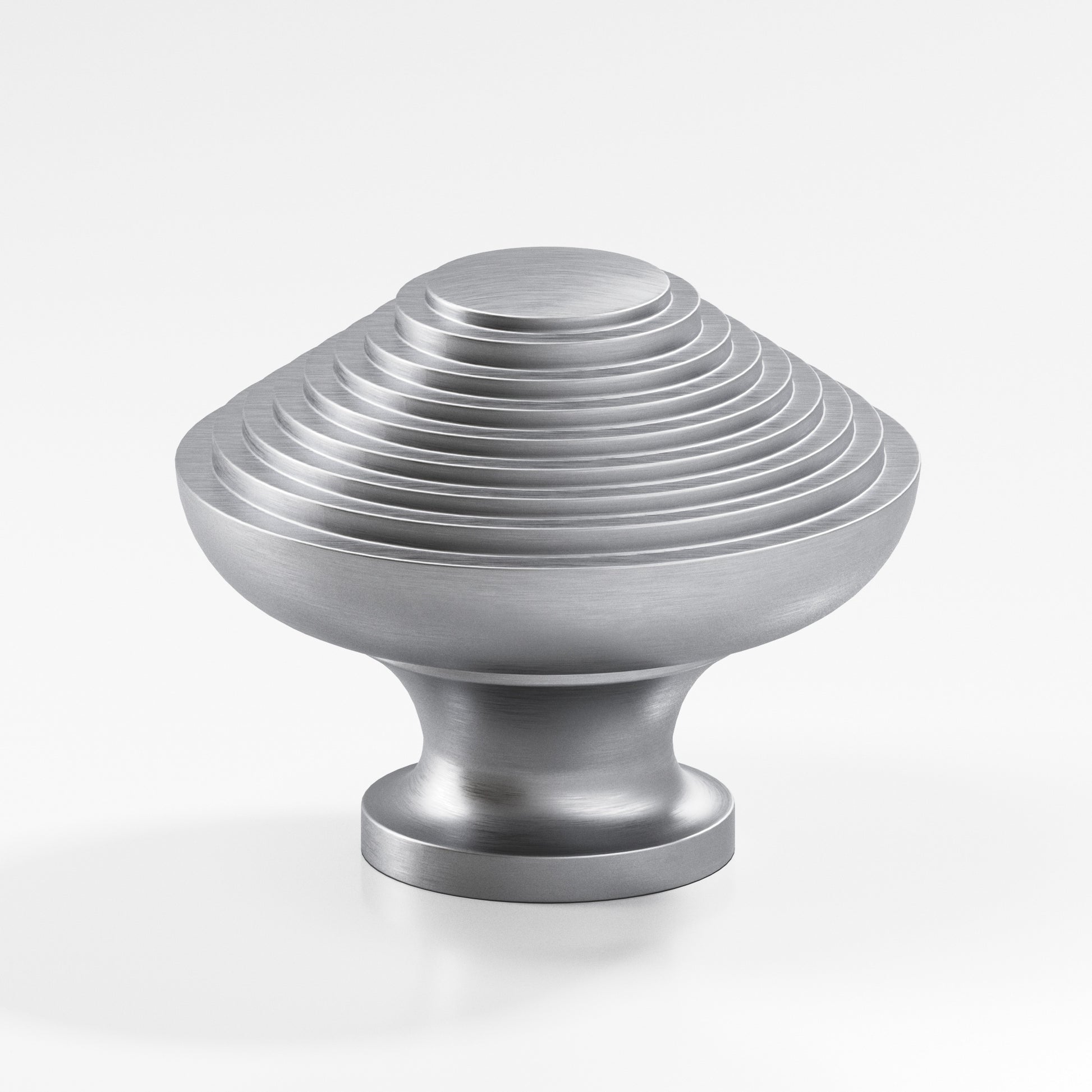 Colonial Bronze Series 633 1.5" Half-Beehive Cabinet Knob Back-To-Back Shower Kit Matte Satin Chrome / 1.5"