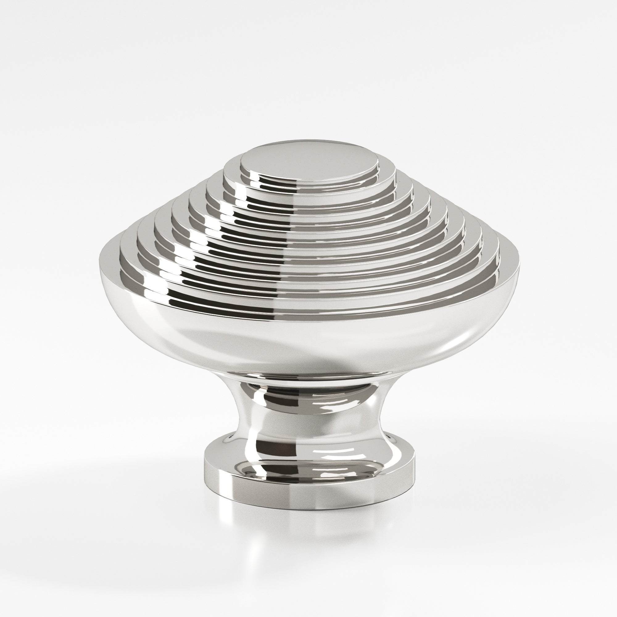 Colonial Bronze Series 633 1.5" Half-Beehive Cabinet Knob Back-To-Back Shower Kit Polished Nickel / 1.5"