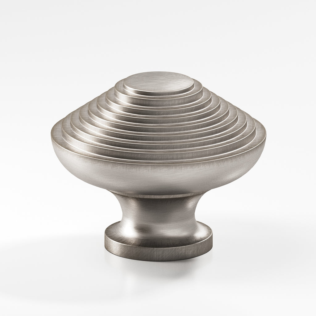 Colonial Bronze Series 632 1.25" Half-Beehive Cabinet Knob Back-To-Back Shower Kit Pewter / 1.25"
