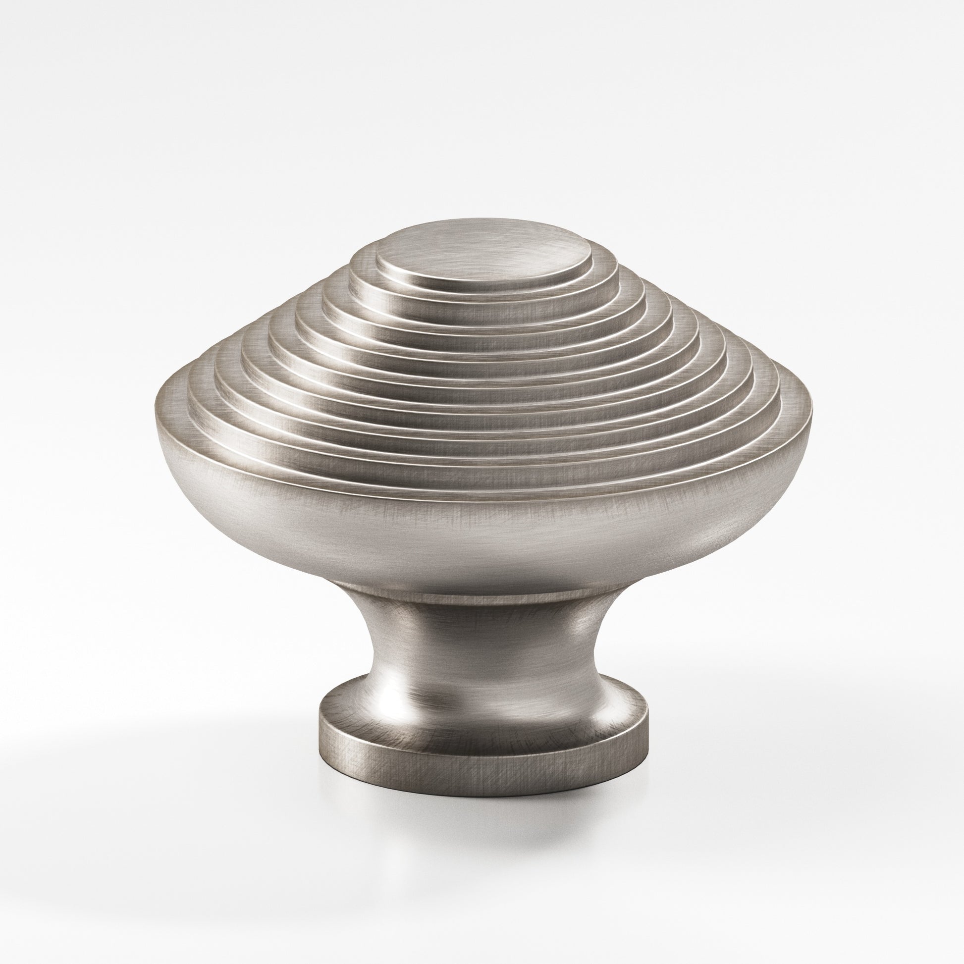 Colonial Bronze Series 633 1.5" Half-Beehive Cabinet Knob Back-To-Back Shower Kit Pewter / 1.5"
