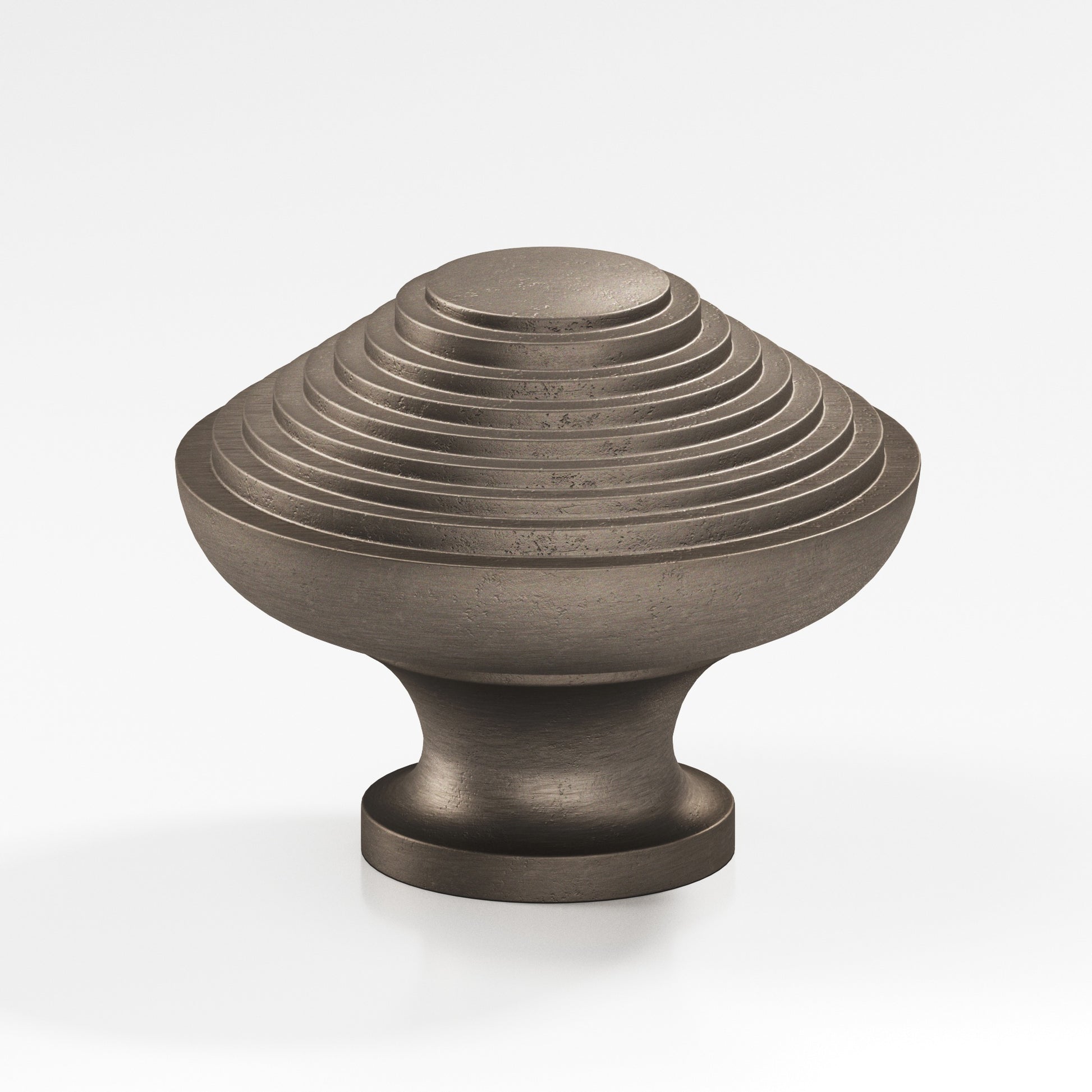 Colonial Bronze Series 633 1.5" Half-Beehive Cabinet Knob Back-To-Back Shower Kit Distressed Pewter / 1.5"