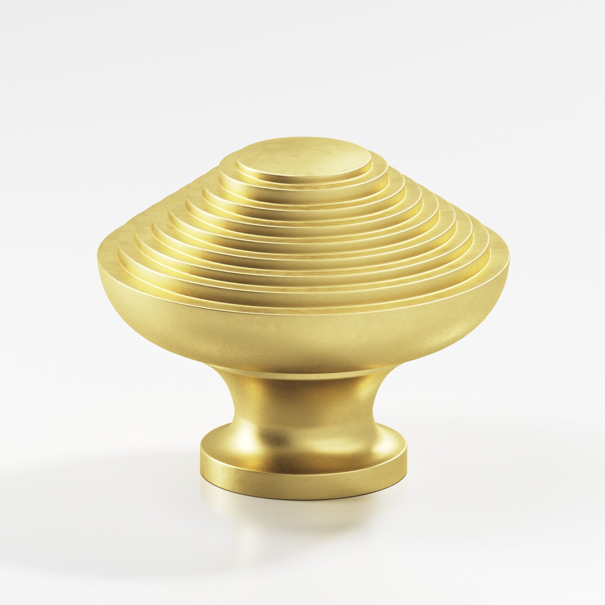 Colonial Bronze Series 632 1.25" Half-Beehive Cabinet Knob Back-To-Back Shower Kit Matte Satin Brass / 1.25"