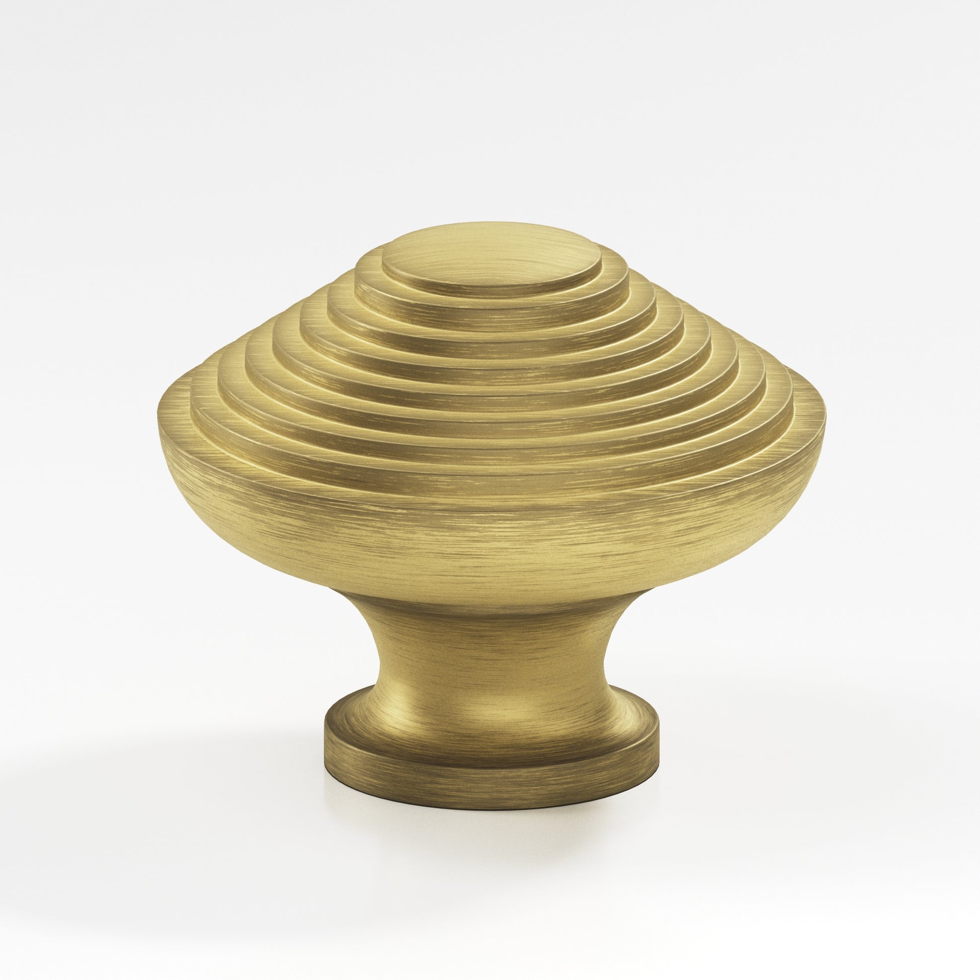 Colonial Bronze Series 632 1.25" Half-Beehive Cabinet Knob Back-To-Back Shower Kit Matte Antique Satin Brass / 1.25"