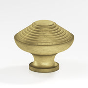 Colonial Bronze Series 633 1.5" Half-Beehive Cabinet Knob Back-To-Back Shower Kit Distressed Antique Brass / 1.5"