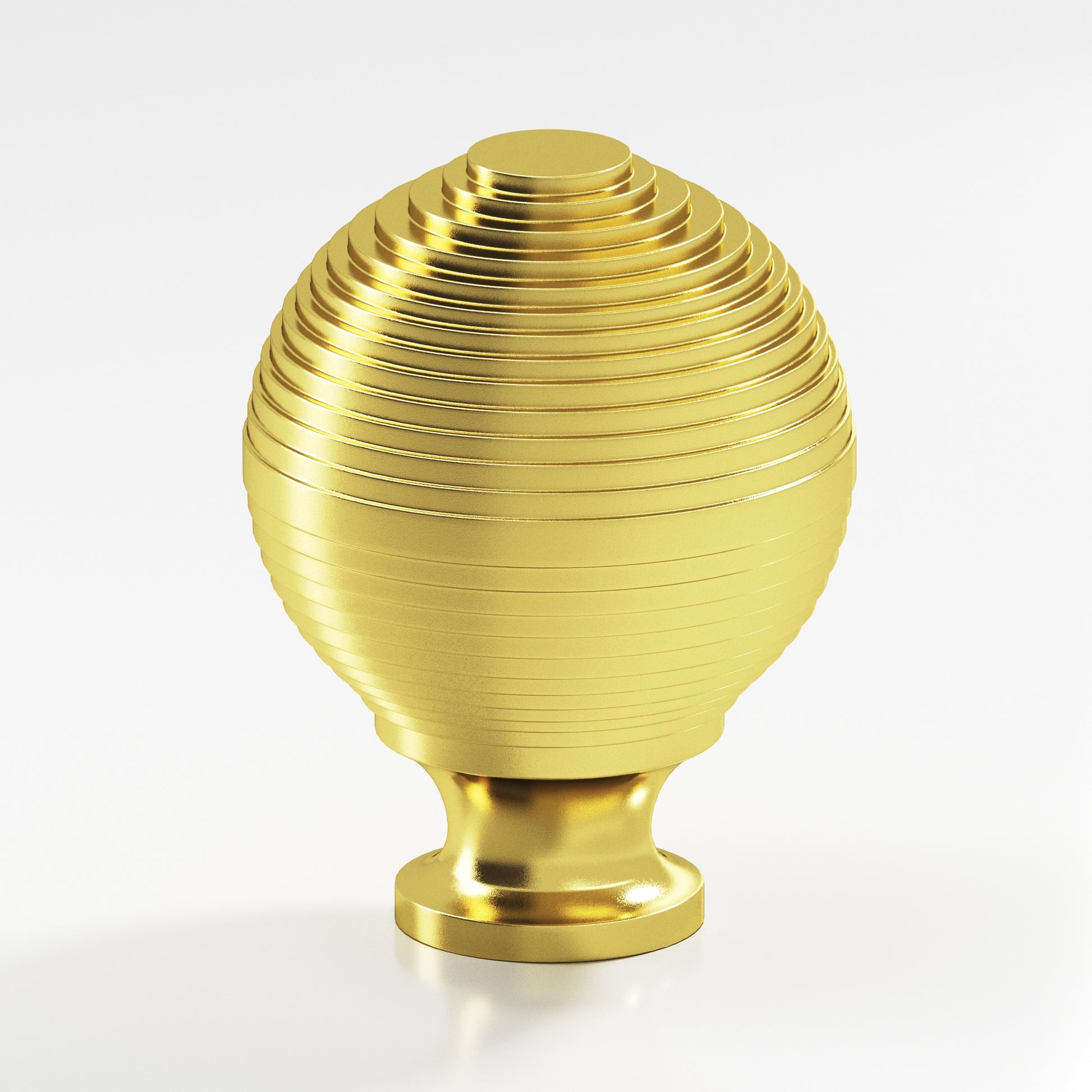 Colonial Bronze Series 637 1.5" Beehive Cabinet Knob Back-To-Back Shower Kit French Gold / 1.5"