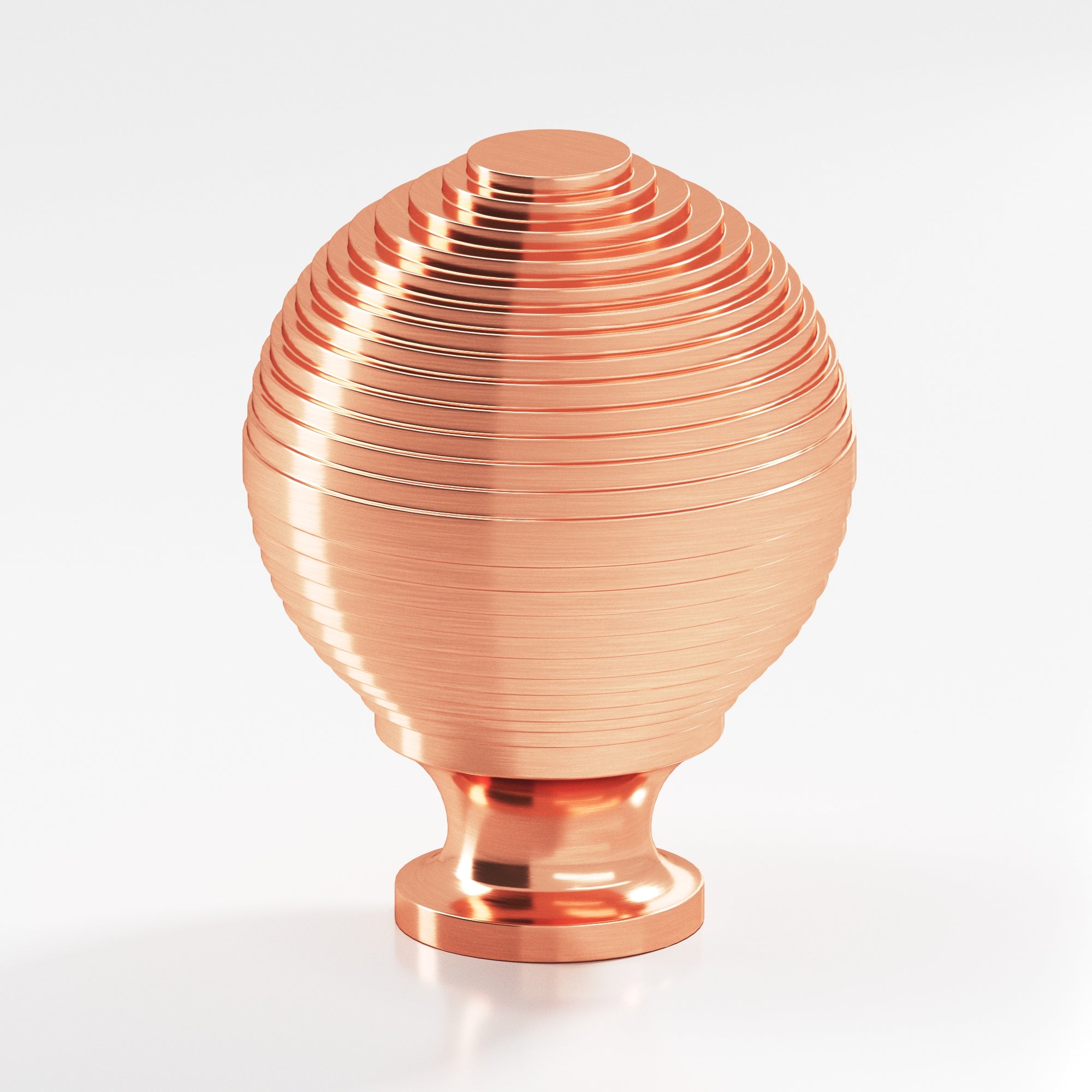 Colonial Bronze Series 637 1.5" Beehive Cabinet Knob Back-To-Back Shower Kit Satin Copper / 1.5"