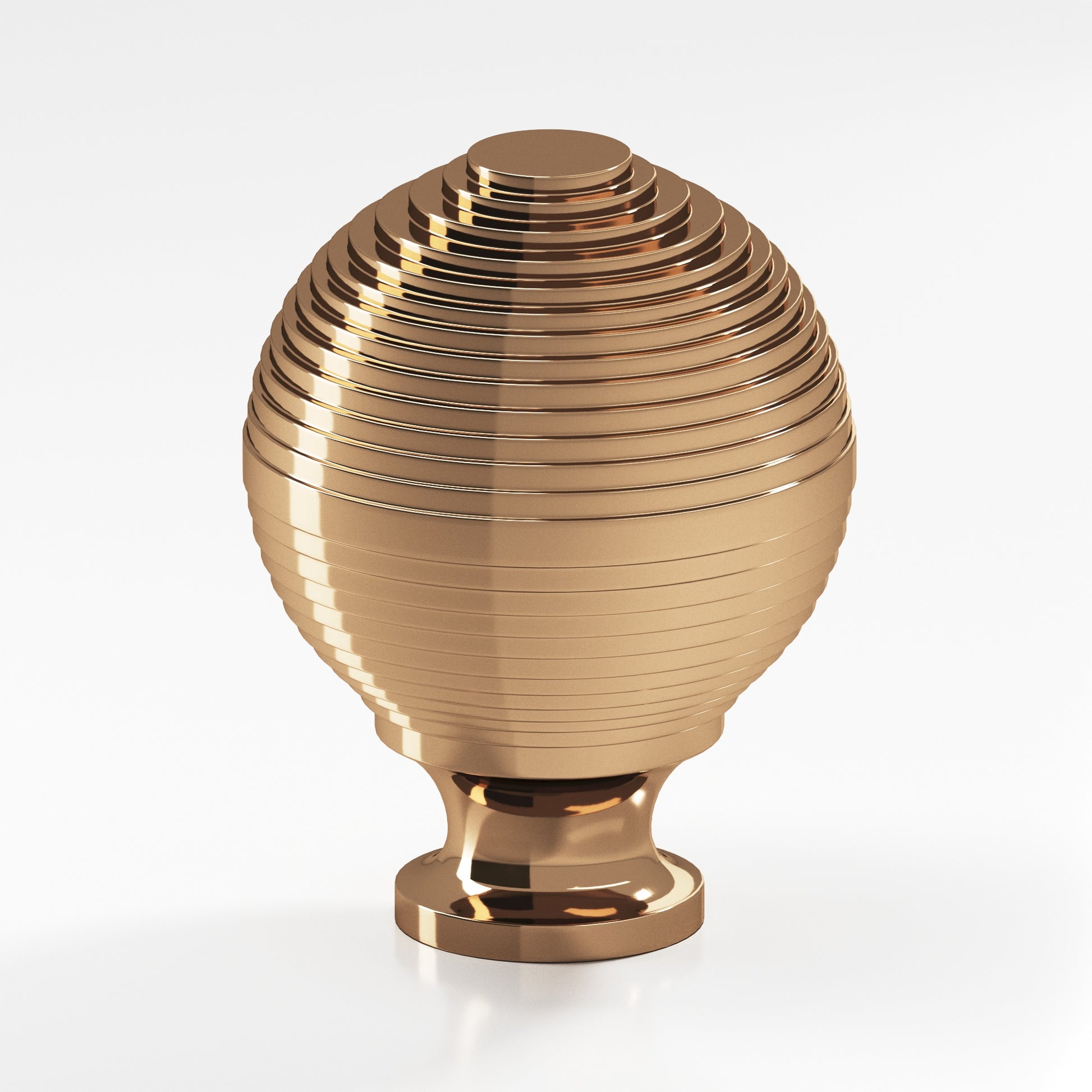 Colonial Bronze Series 637 1.5" Beehive Cabinet Knob Back-To-Back Shower Kit Polished Bronze / 1.5"