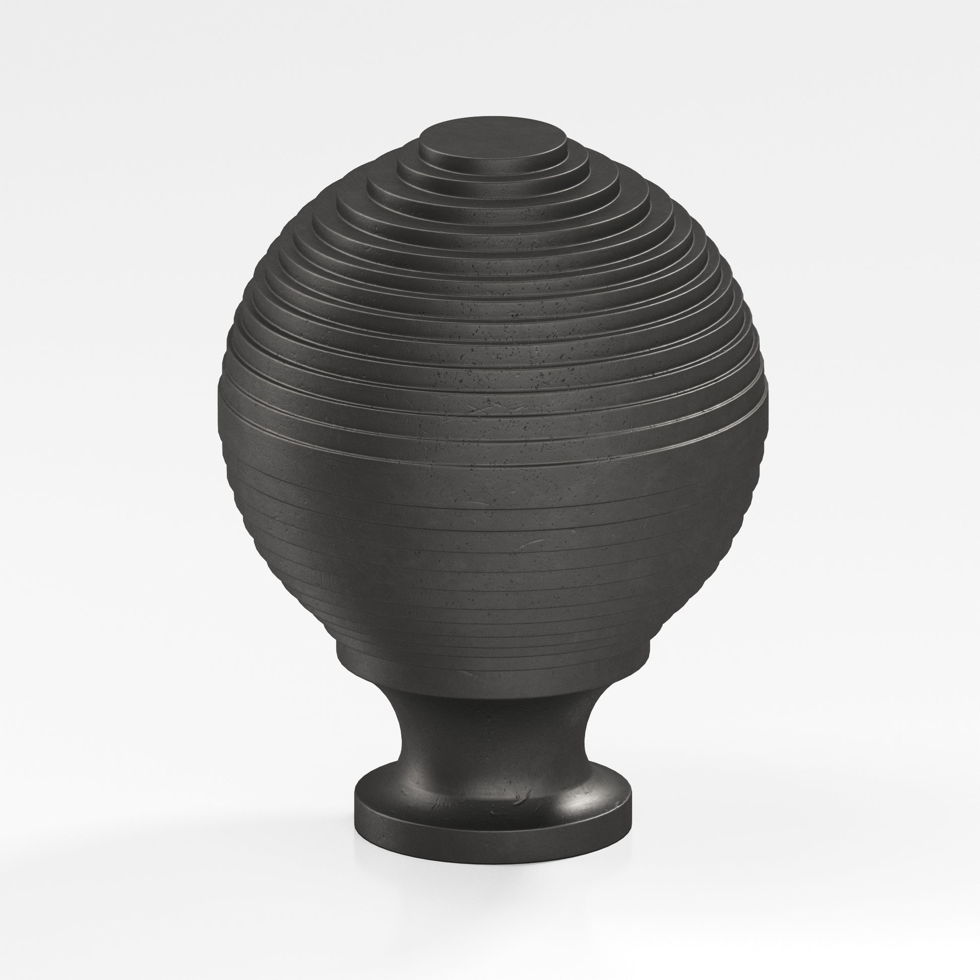 Colonial Bronze Series 636 1.25" Beehive Cabinet Knob Back-To-Back Shower Kit Distressed Satin Black / 1.25"