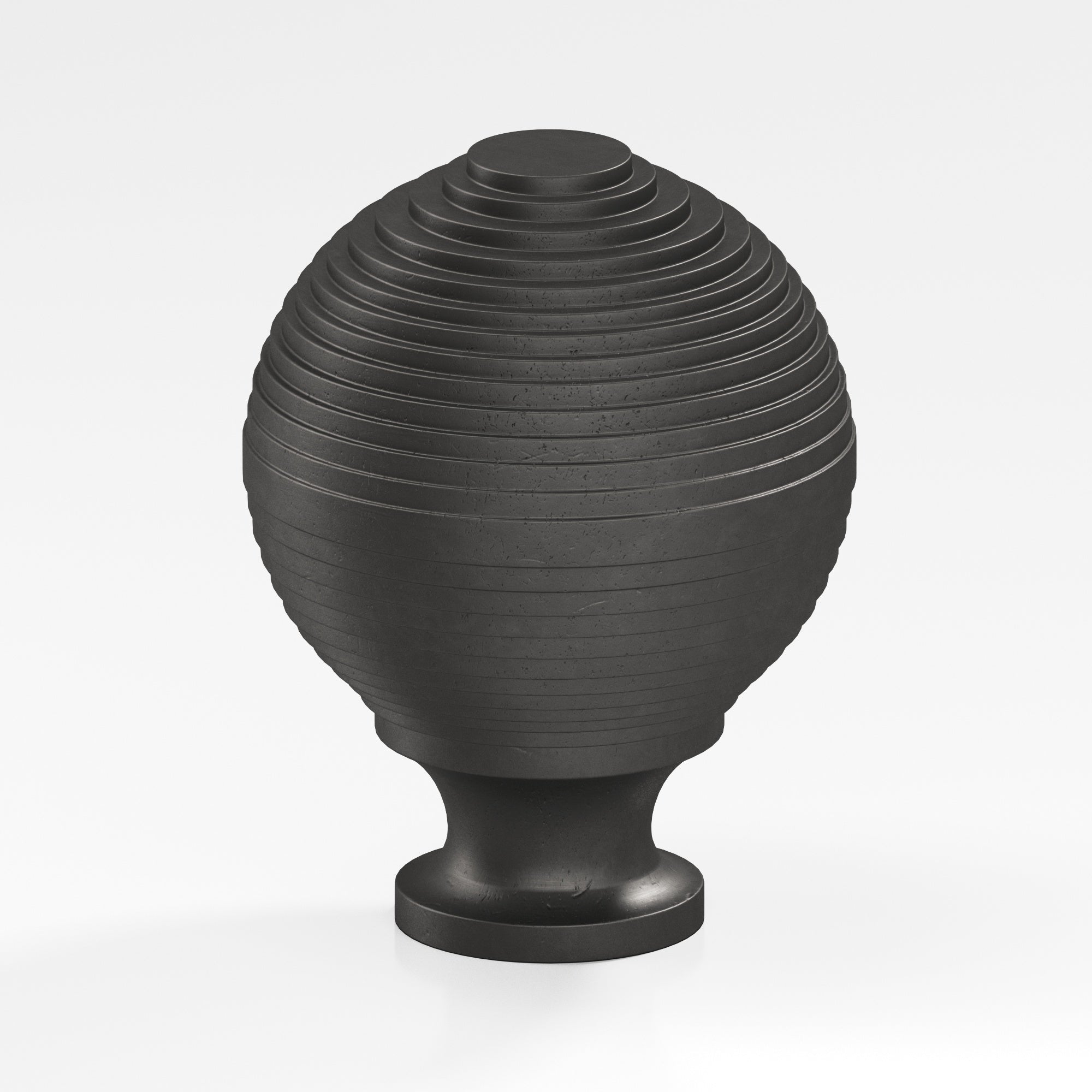 Colonial Bronze Series 636 1.25" Beehive Cabinet Knob Back-To-Back Shower Kit Distressed Satin Black / 1.25"