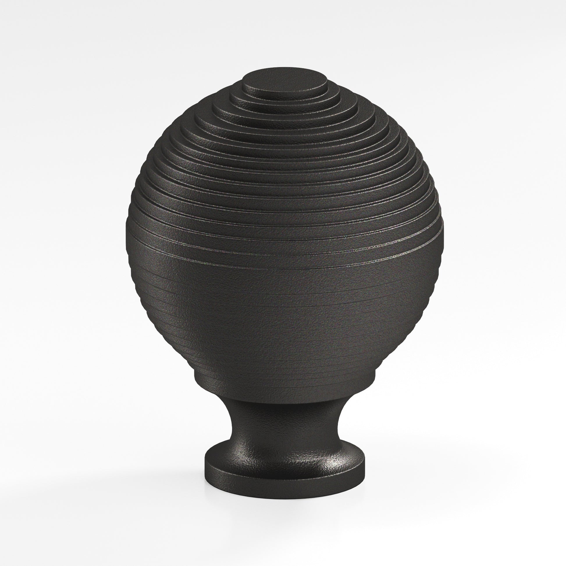 Colonial Bronze Series 636 1.25" Beehive Cabinet Knob Back-To-Back Shower Kit Frost Black™ / 1.25"