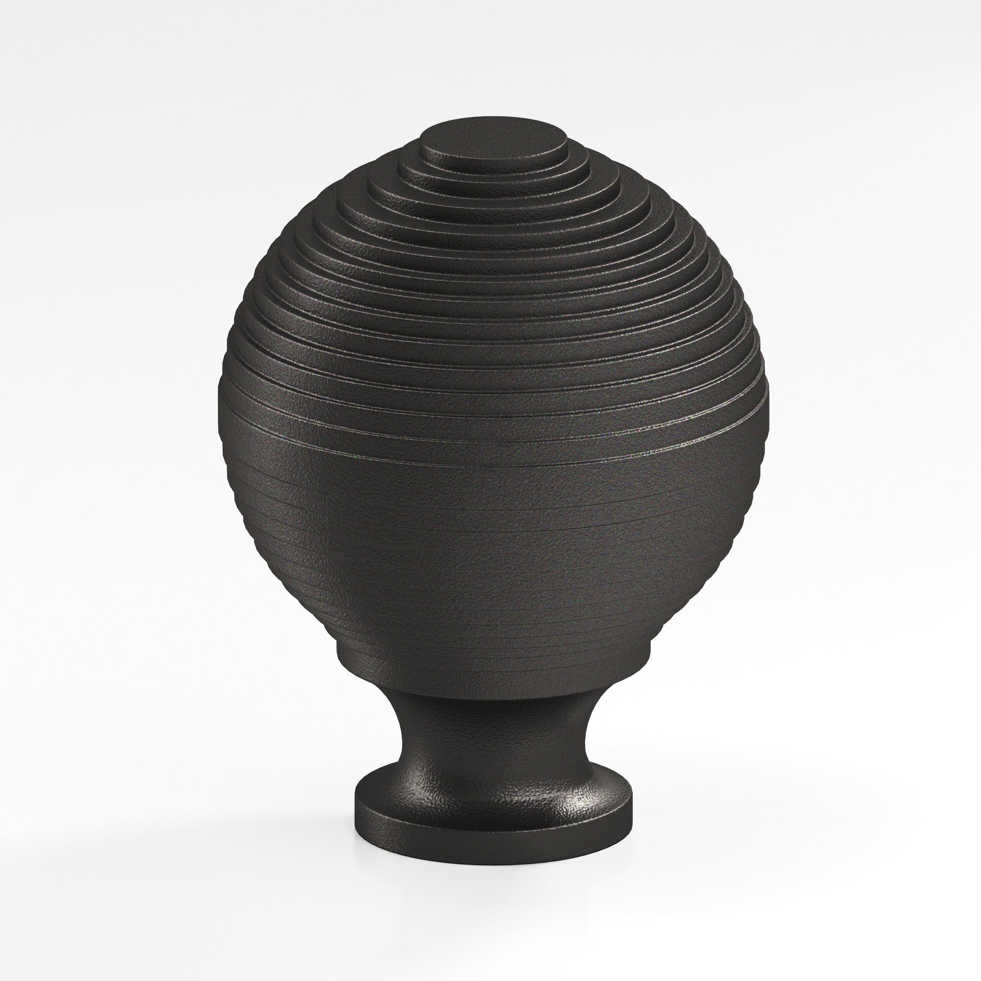 Colonial Bronze Series 637 1.5" Beehive Cabinet Knob Back-To-Back Shower Kit Frost Black™ / 1.5"