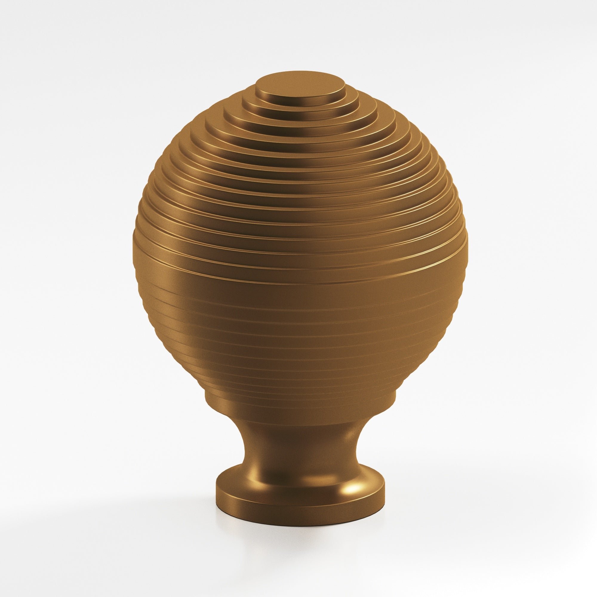 Colonial Bronze Series 637 1.5" Beehive Cabinet Knob Back-To-Back Shower Kit Matte Light Statuary Bronze / 1.5"