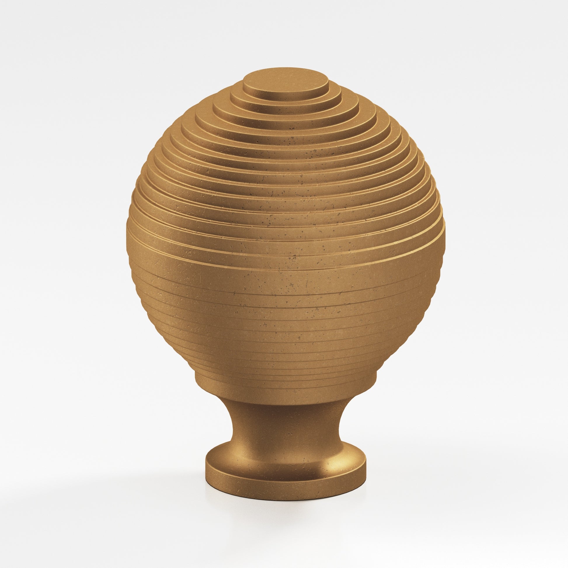 Colonial Bronze Series 636 1.25" Beehive Cabinet Knob Back-To-Back Shower Kit Distressed Light Statuary Bronze / 1.25"