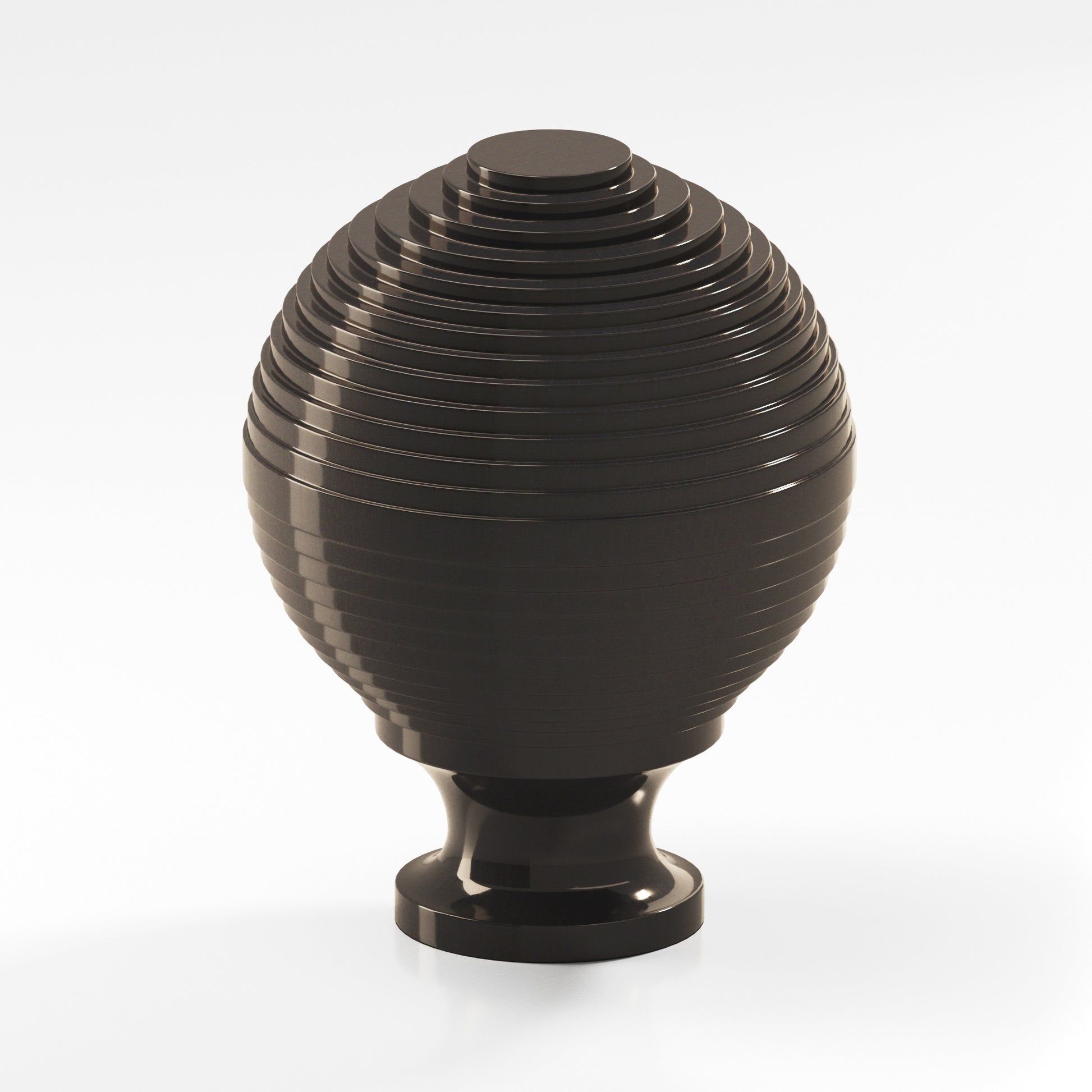 Colonial Bronze Series 637 1.5" Beehive Cabinet Knob Back-To-Back Shower Kit Dark Statuary Bronze / 1.5"