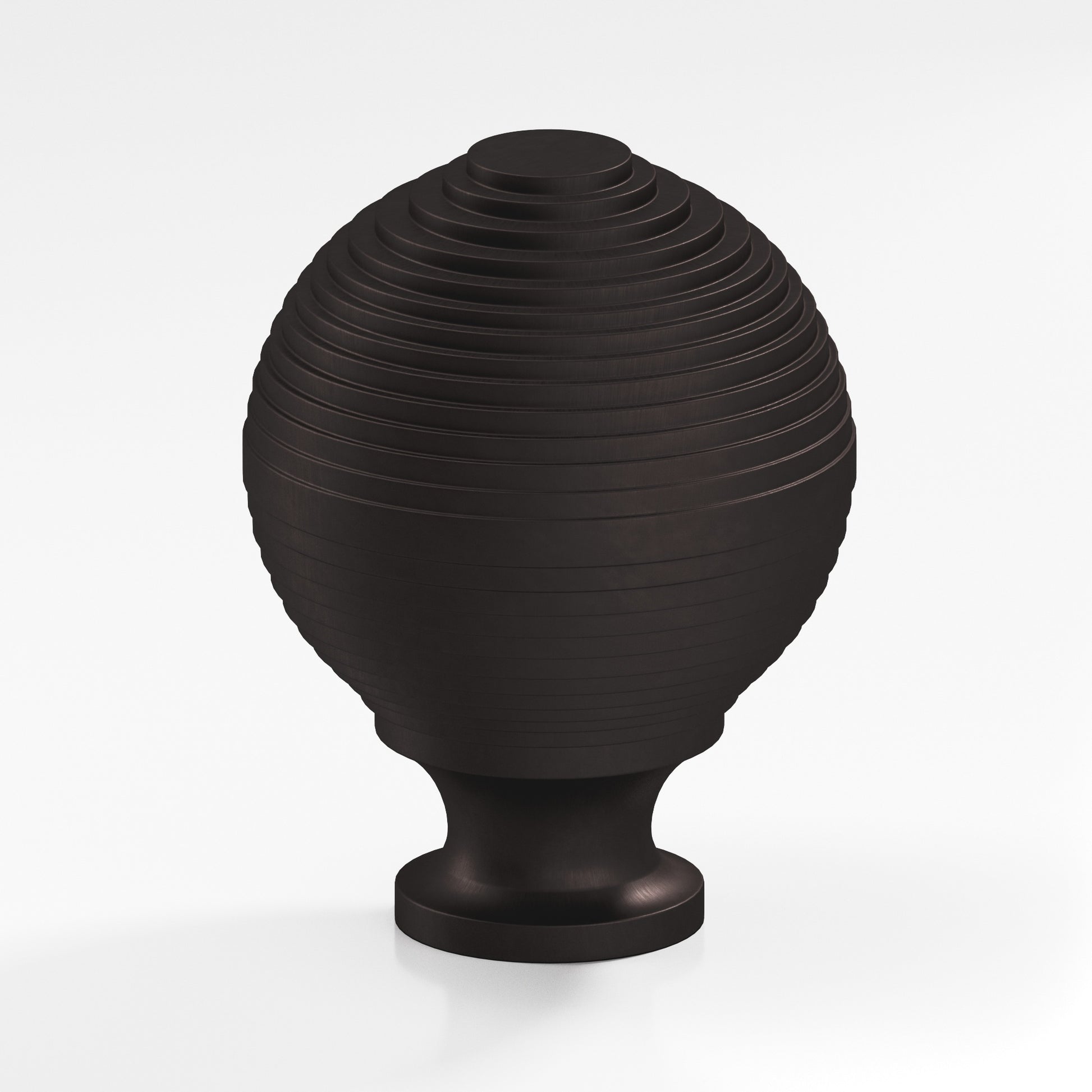 Colonial Bronze Series 636 1.25" Beehive Cabinet Knob Back-To-Back Shower Kit Matte Dark Statuary Bronze / 1.25"
