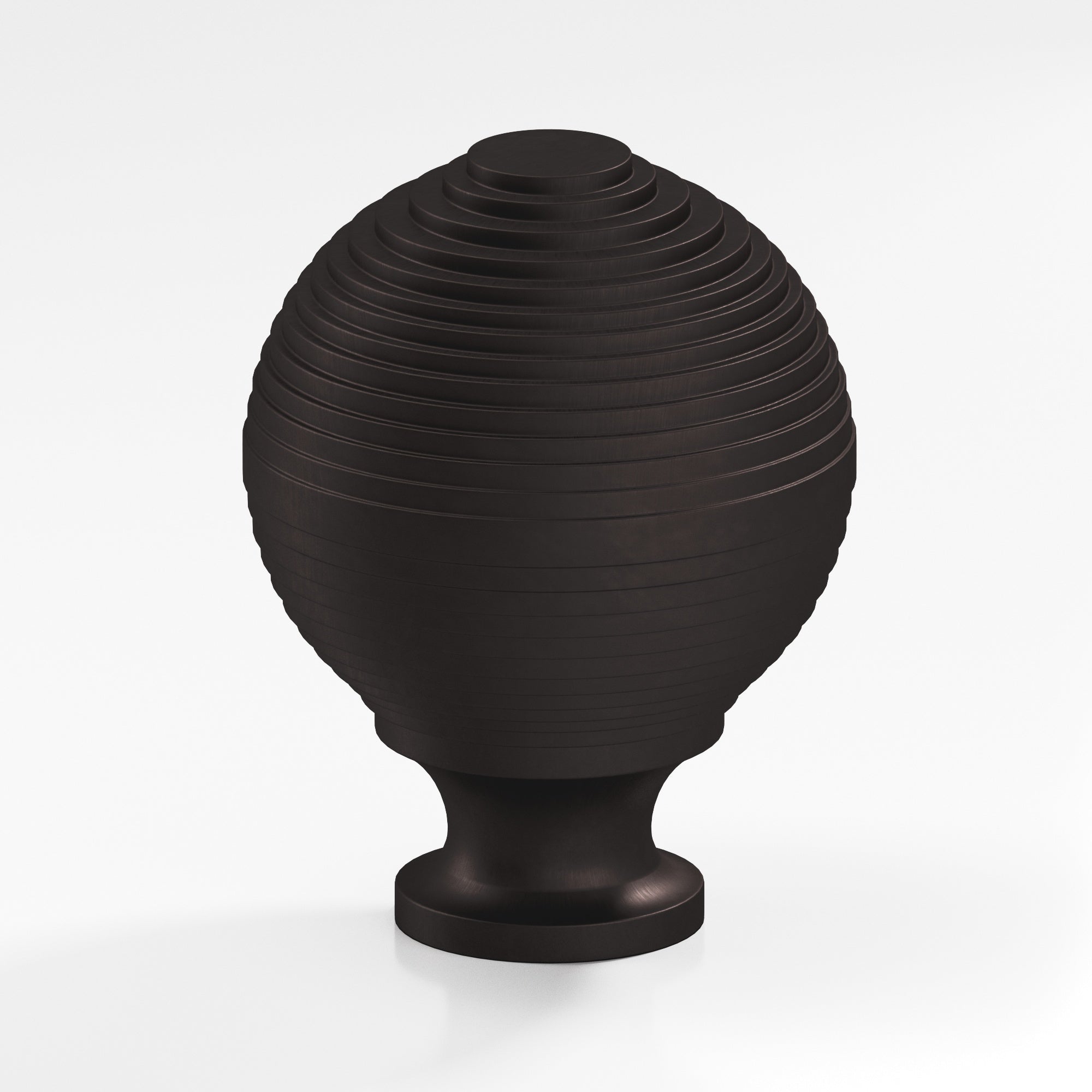 Colonial Bronze Series 636 1.25" Beehive Cabinet Knob Back-To-Back Shower Kit Matte Dark Statuary Bronze / 1.25"