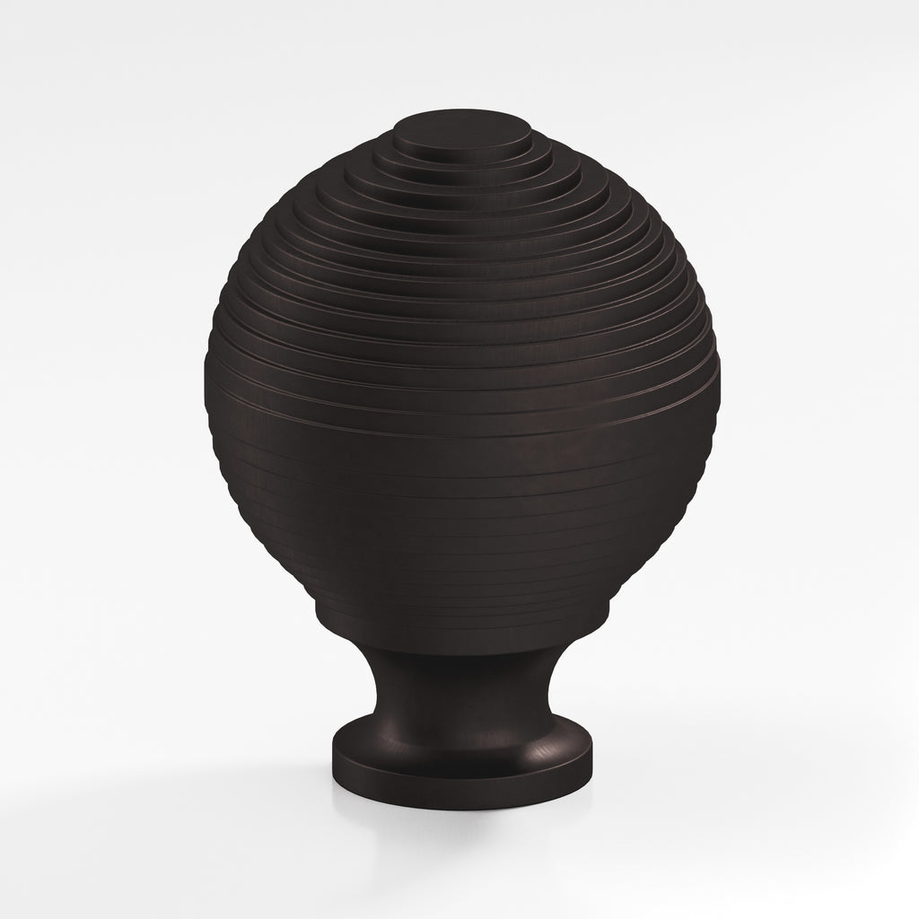 Colonial Bronze Series 637 1.5" Beehive Cabinet Knob Back-To-Back Shower Kit Matte Dark Statuary Bronze / 1.5"