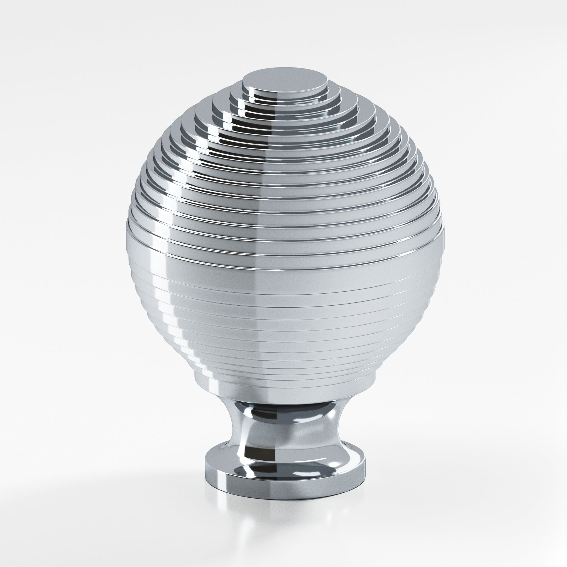 Colonial Bronze Series 636 1.25" Beehive Cabinet Knob Back-To-Back Shower Kit Polished Chrome / 1.25"