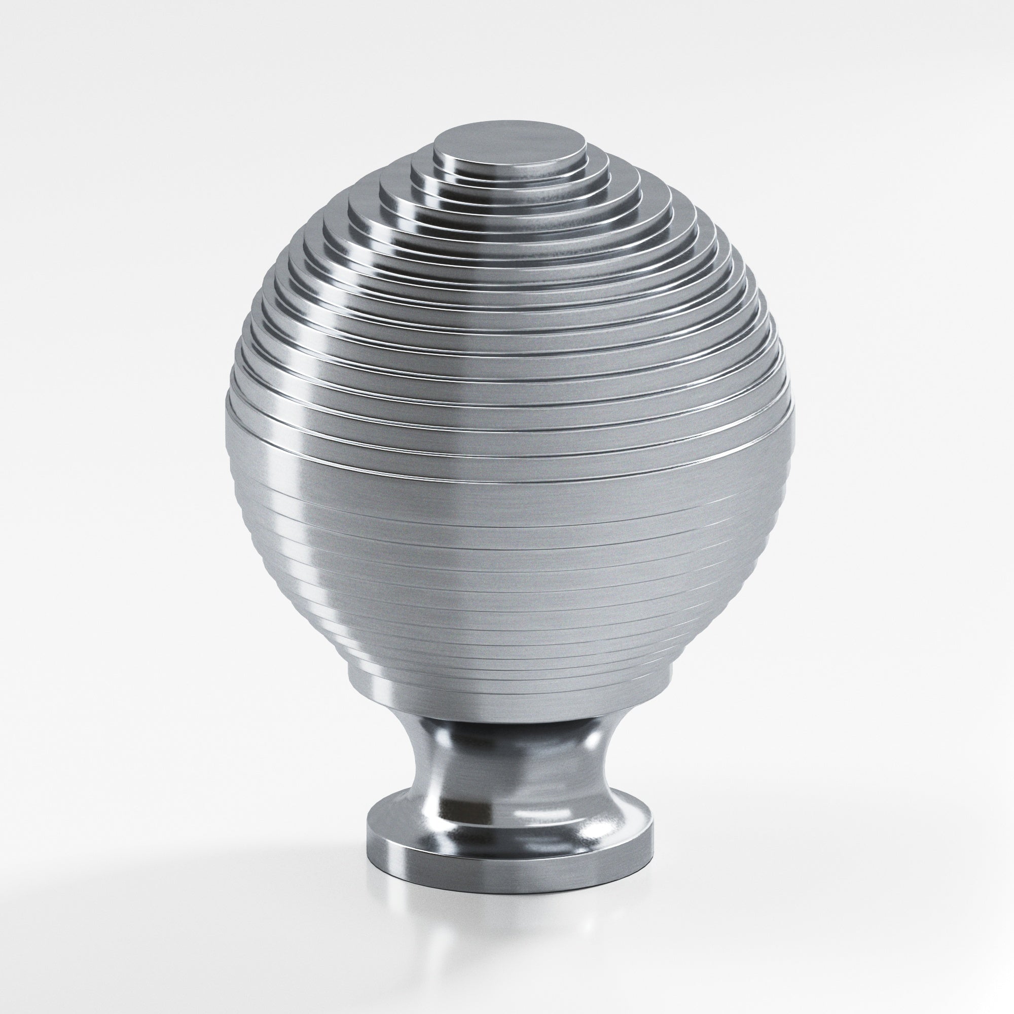 Colonial Bronze Series 636 1.25" Beehive Cabinet Knob Back-To-Back Shower Kit Satin Chrome / 1.25"