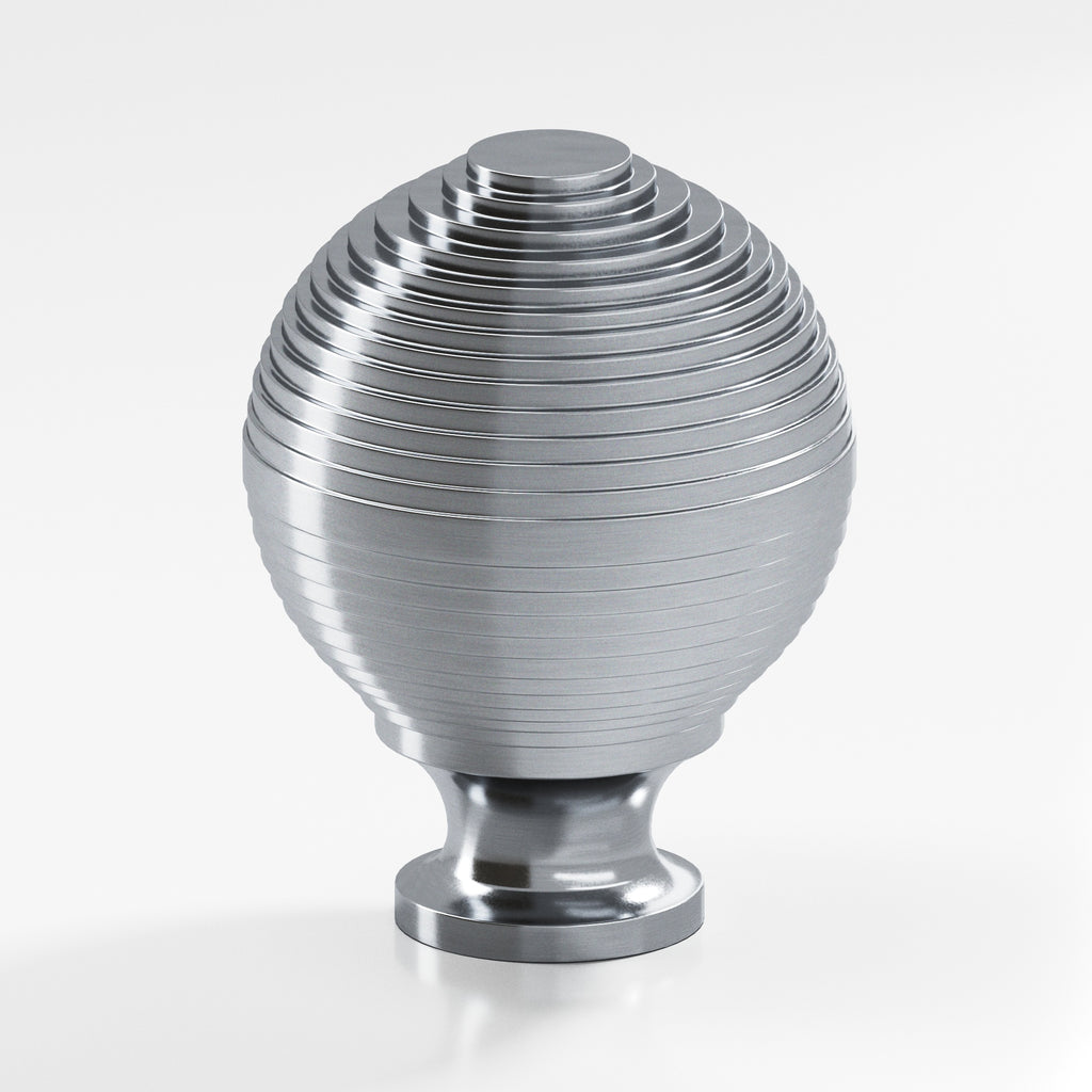 Colonial Bronze Series 637 1.5" Beehive Cabinet Knob Back-To-Back Shower Kit Satin Chrome / 1.5"