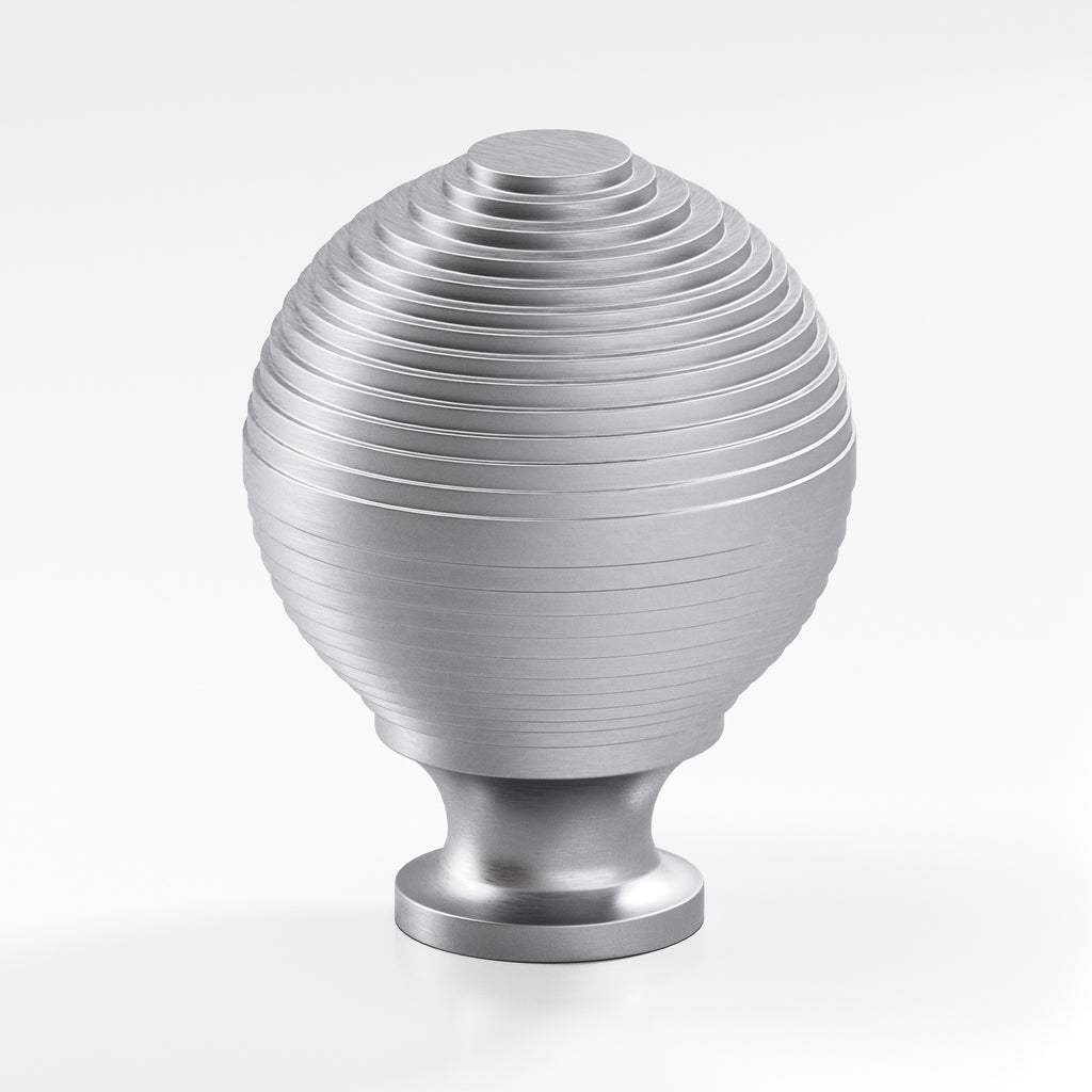 Colonial Bronze Series 637 1.5" Beehive Cabinet Knob Back-To-Back Shower Kit Matte Satin Chrome / 1.5"