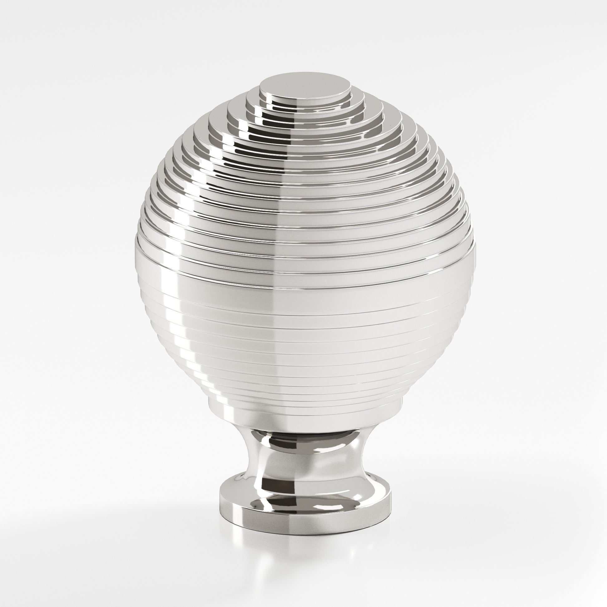 Colonial Bronze Series 636 1.25" Beehive Cabinet Knob Back-To-Back Shower Kit Polished Nickel / 1.25"