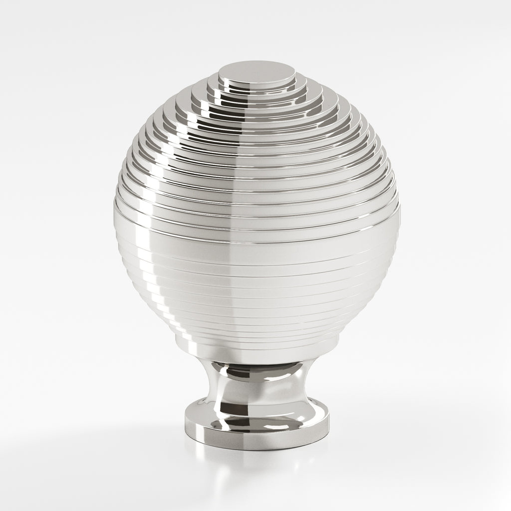 Colonial Bronze Series 637 1.5" Beehive Cabinet Knob Back-To-Back Shower Kit Polished Nickel / 1.5"