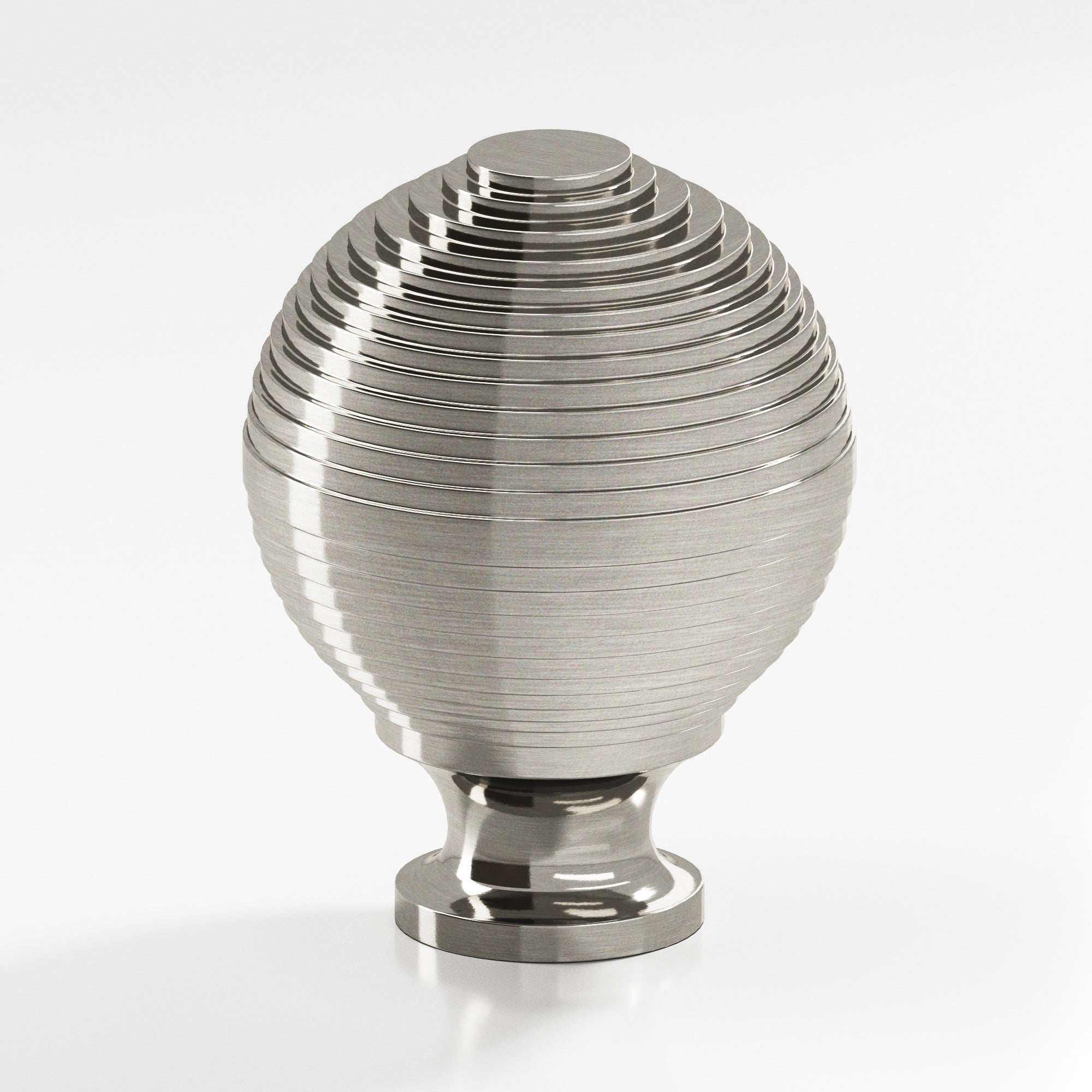 Colonial Bronze Series 636 1.25" Beehive Cabinet Knob Back-To-Back Shower Kit Nickel Stainless / 1.25"