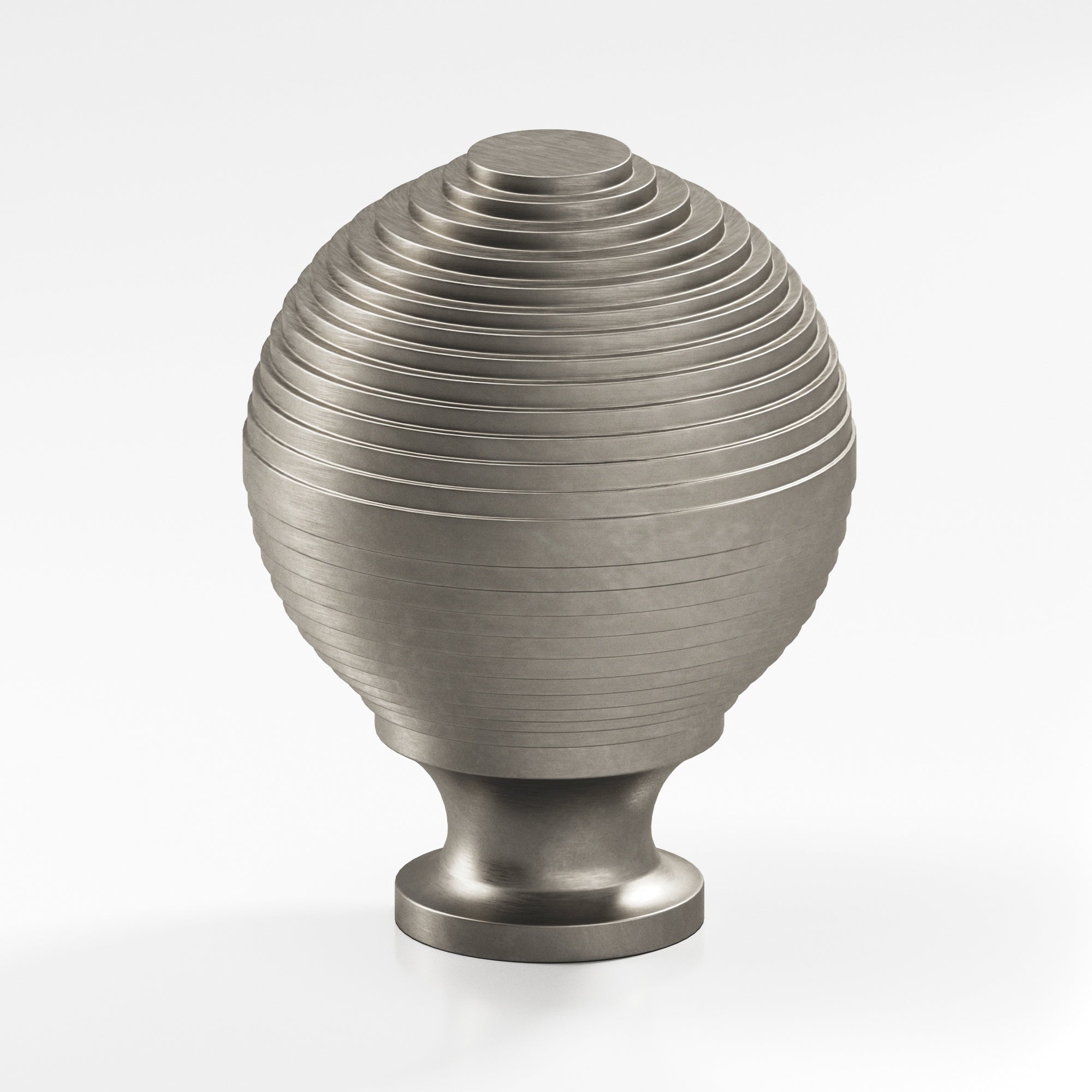 Colonial Bronze Series 637 1.5" Beehive Cabinet Knob Back-To-Back Shower Kit Matte Pewter / 1.5"