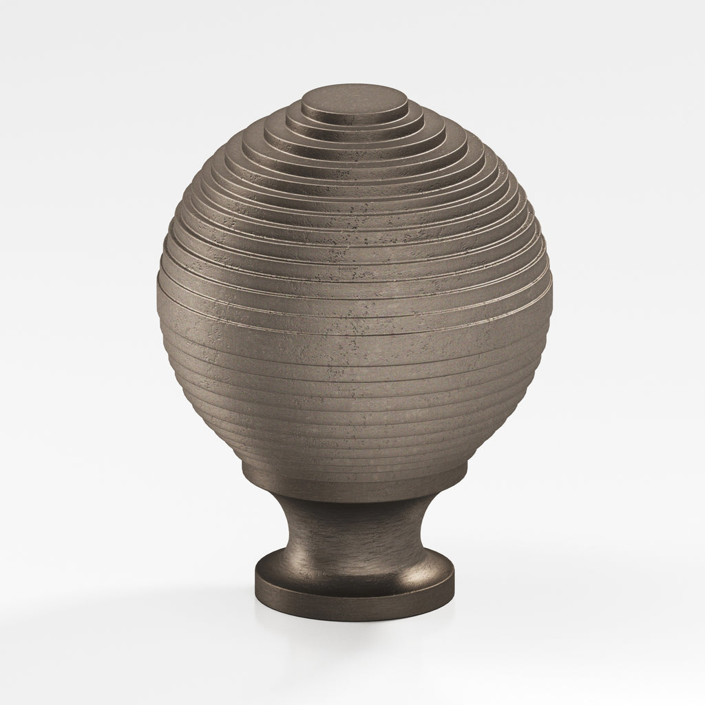 Colonial Bronze Series 637 1.5" Beehive Cabinet Knob Back-To-Back Shower Kit Distressed Pewter / 1.5"