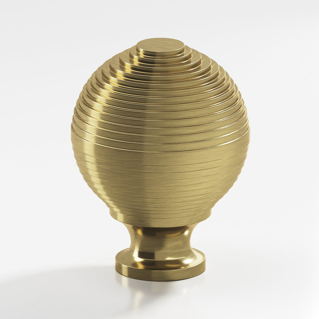 Colonial Bronze Series 637 1.5" Beehive Cabinet Knob Back-To-Back Shower Kit Antique Brass / 1.5"