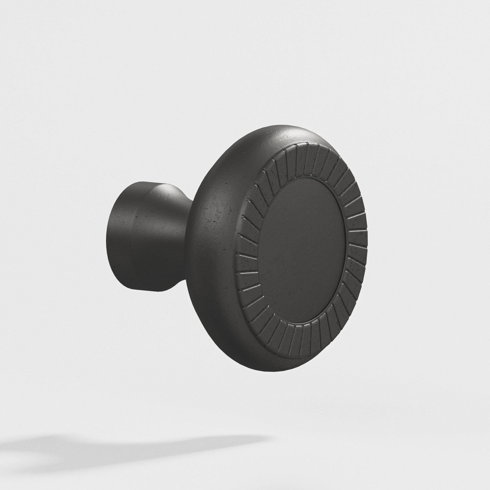 Colonial Bronze Series 655 1.1875" Round Roped Cabinet Knob Distressed Satin Black / 1.1875"